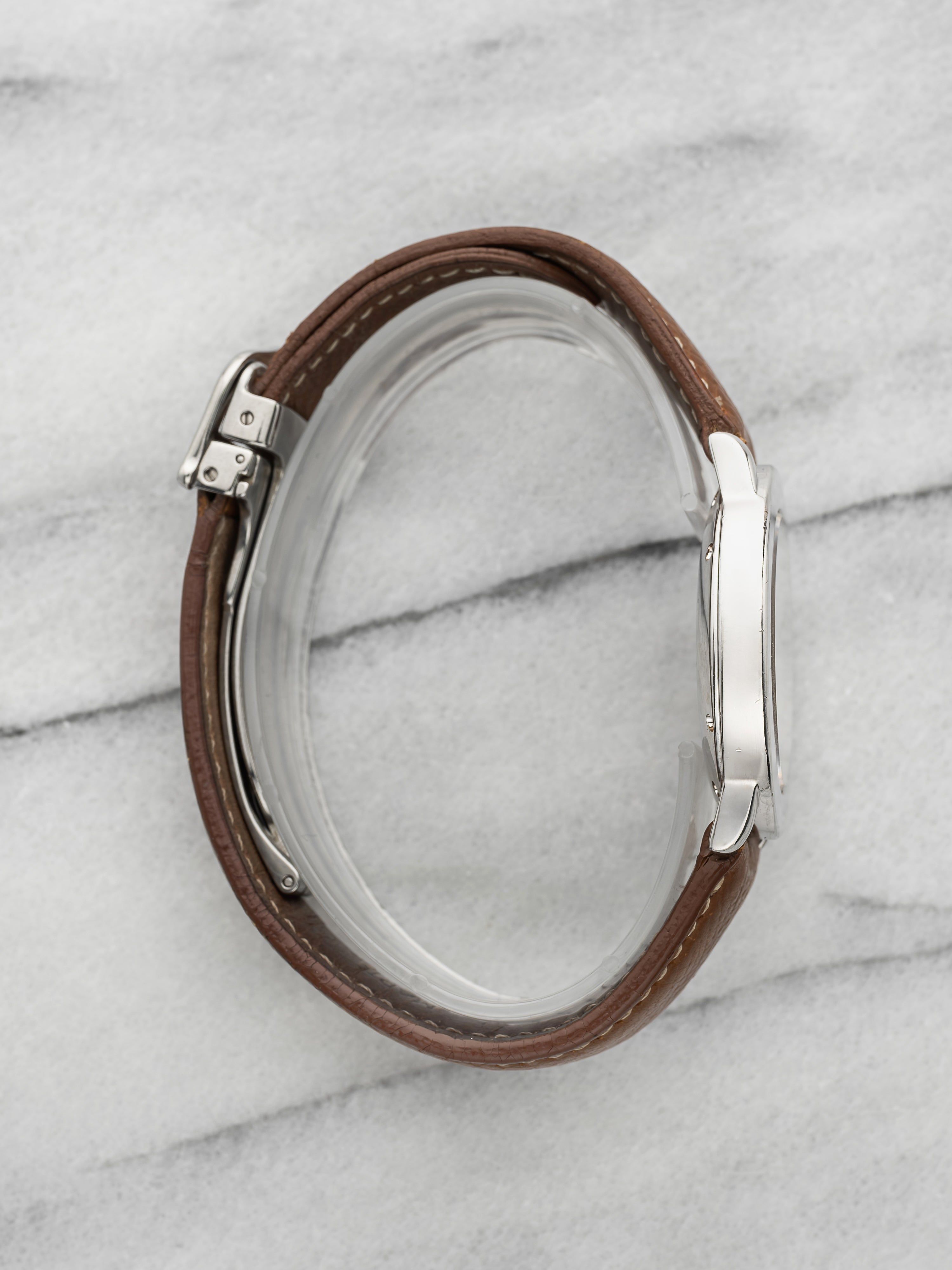 Vintage 1990s Cartier Must Ronde 1815 1 Sterling Silver Roman Dial Quartz 32mm