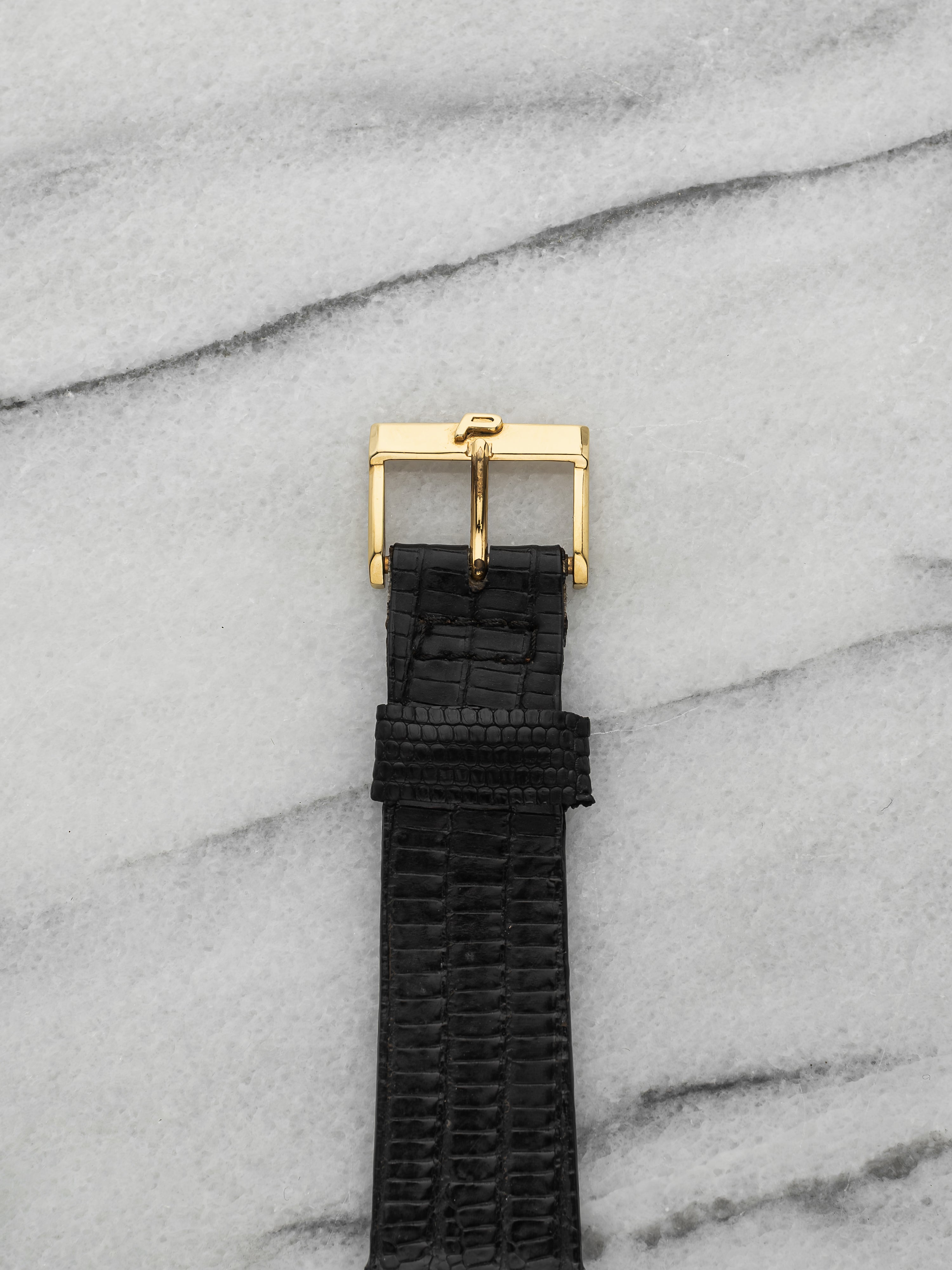 Vintage 1970s Piaget Protocole 9150 18K YG Onyx Pavé Diamond Dial Manual 23 mm