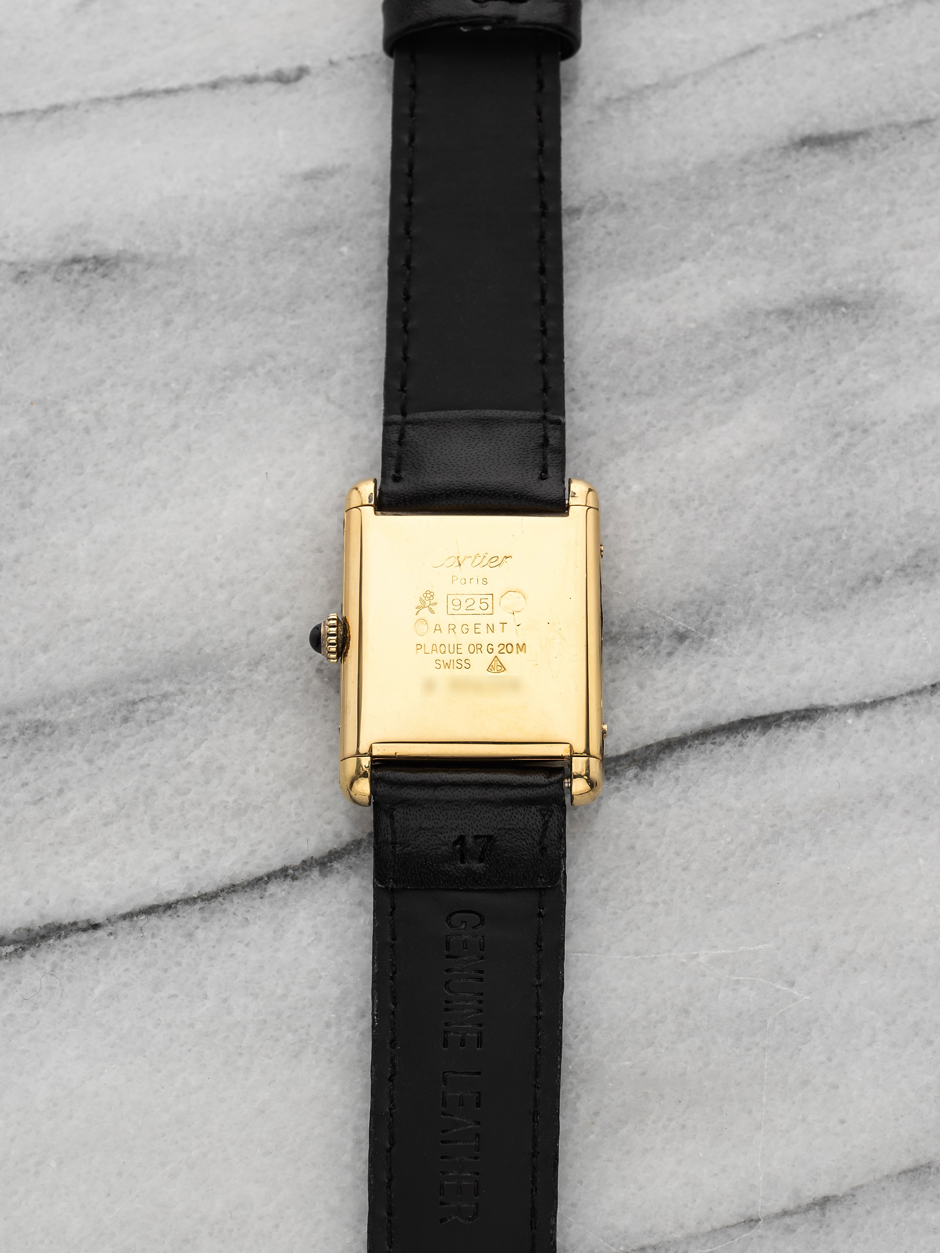 Cartier Tank Vermeil - Black Spider Dial