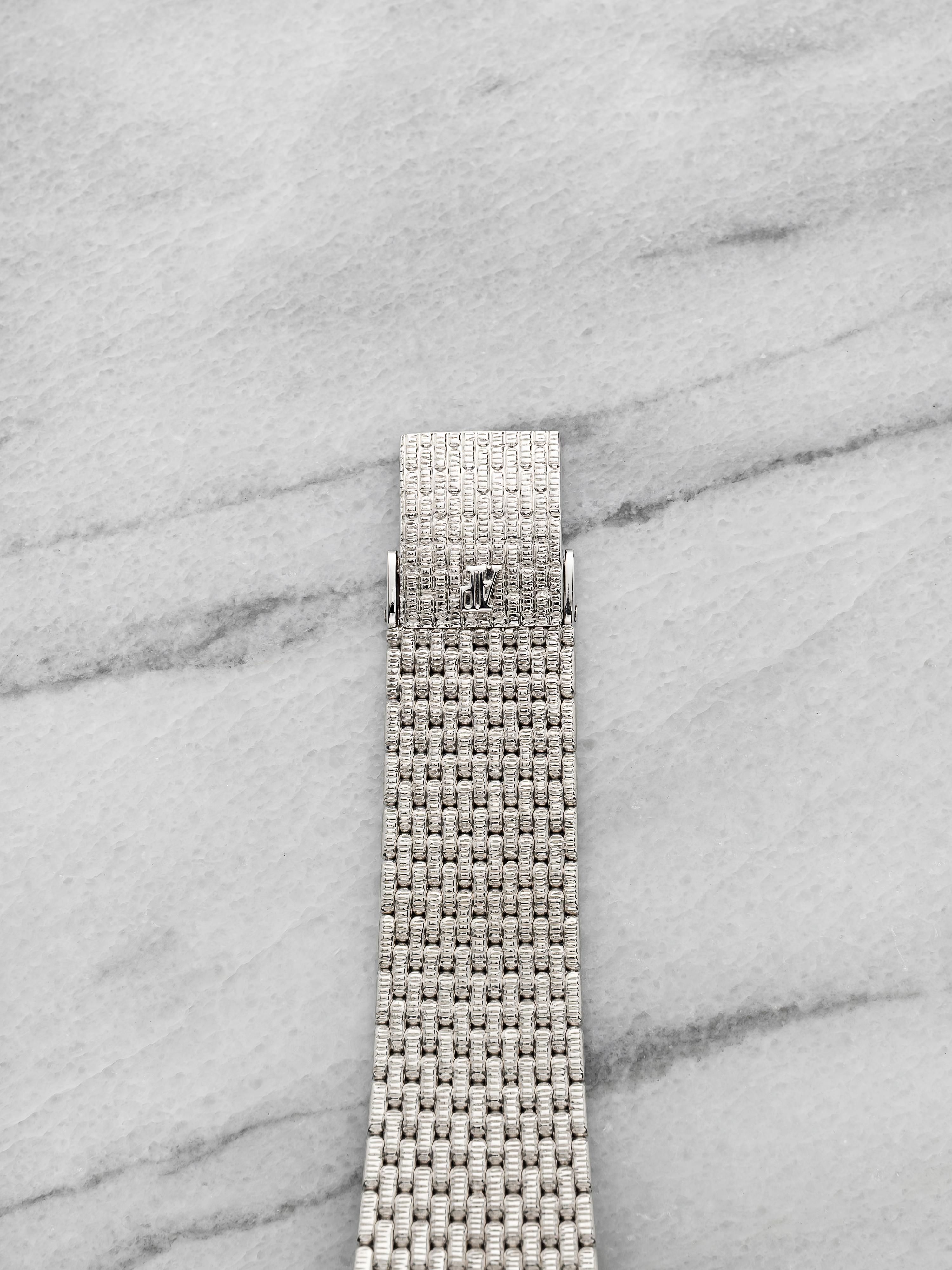 1989 Audemars Piguet Round Cobra 18K WG Matte Silver Diamond Dial Manual 32mm