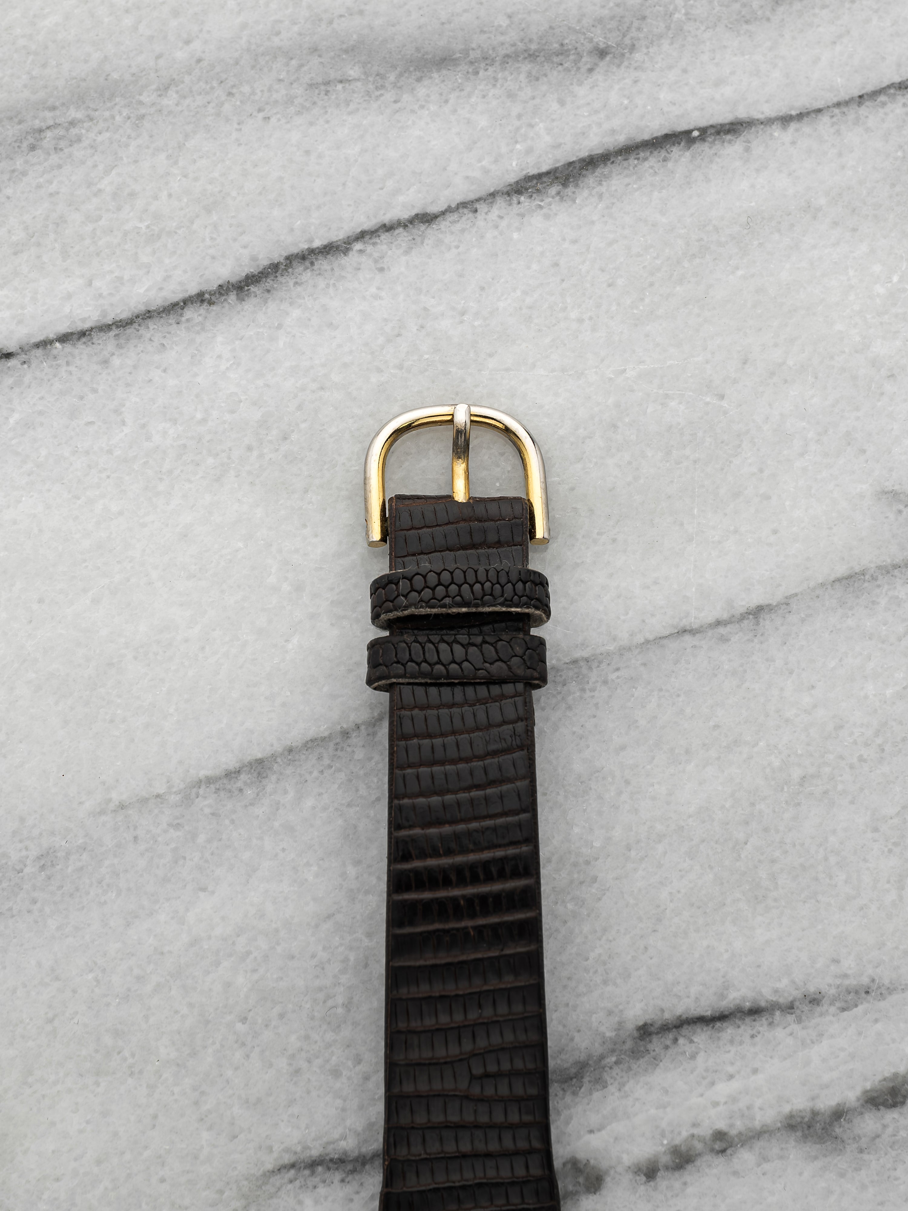 Vintage 1980s Cartier Tank 66001 Vermeil Champagne Roman Dial Quartz 21mm