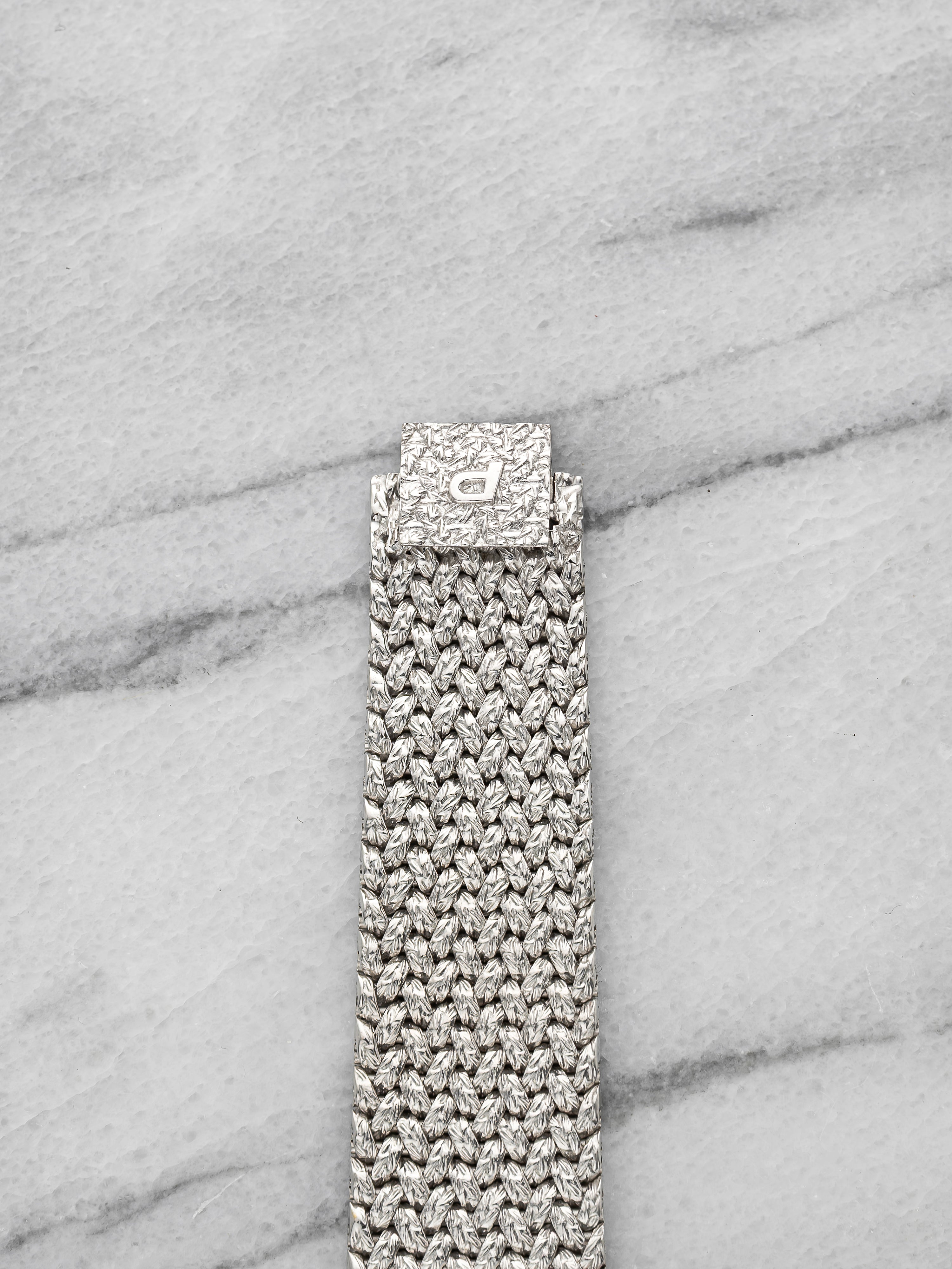 Piaget 9772 D2 - 18K White Gold Malachite Pave Dial