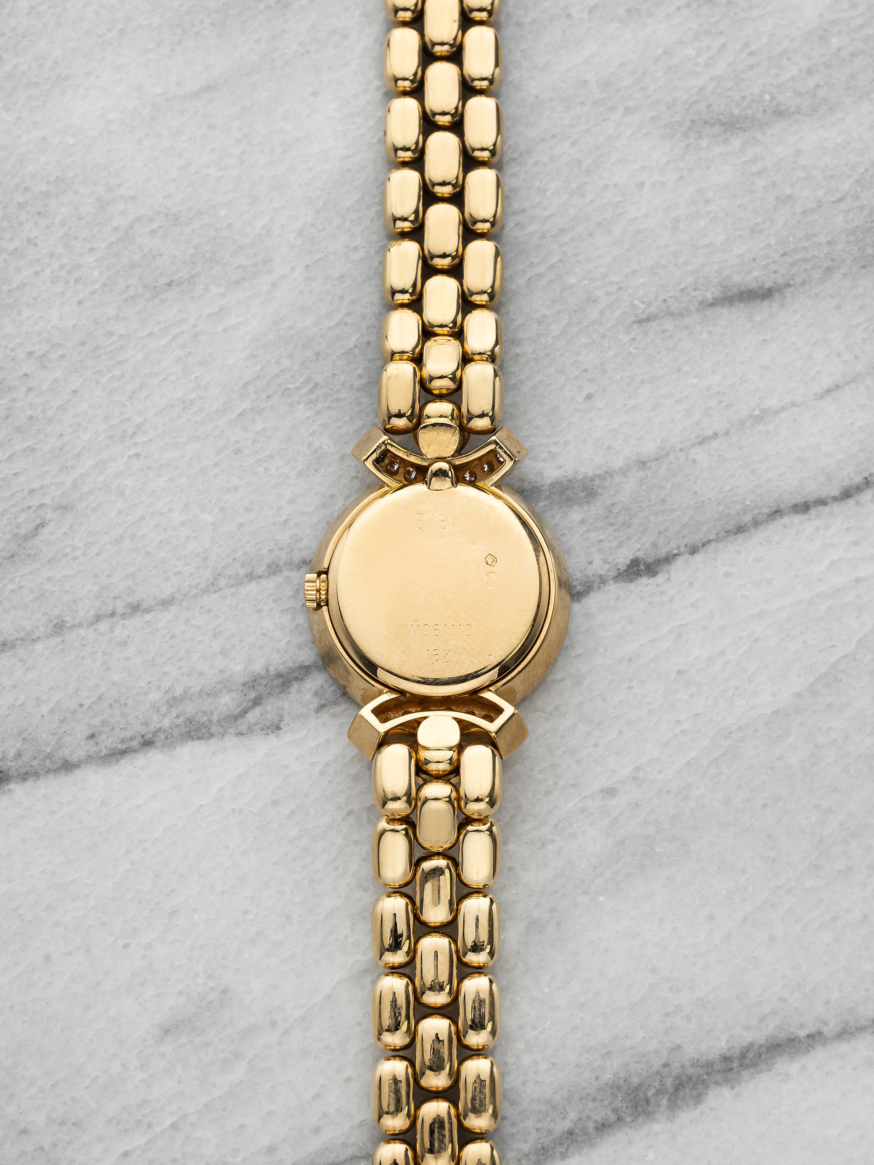 1995 Rolex Cellini 5184 - 18K Yellow Gold Diamond Bezel Ruby Lugs