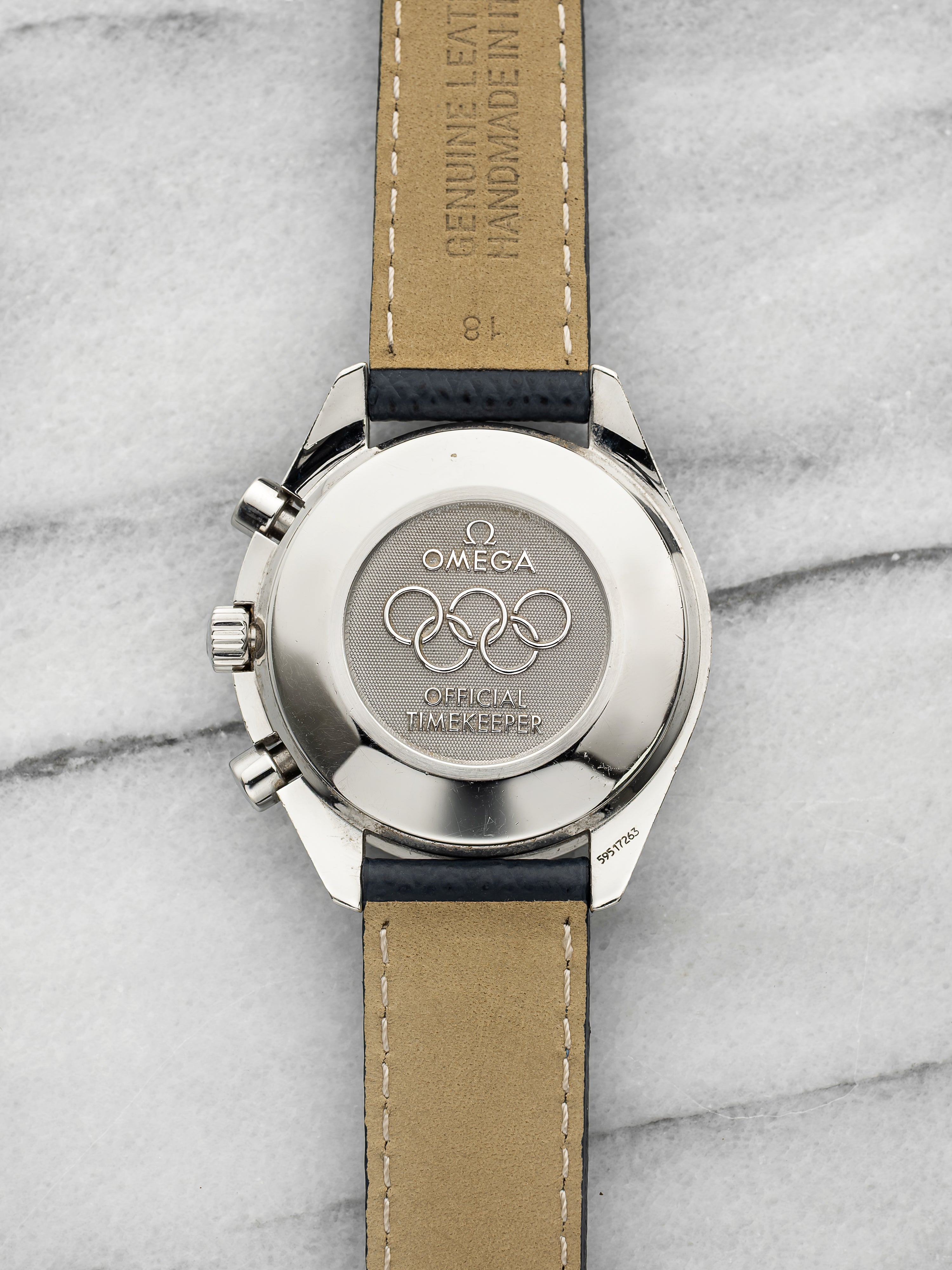 2012 Omega Olympic Timeless Collection 3836.70.36 Steel MoP Dial Auto 41mm