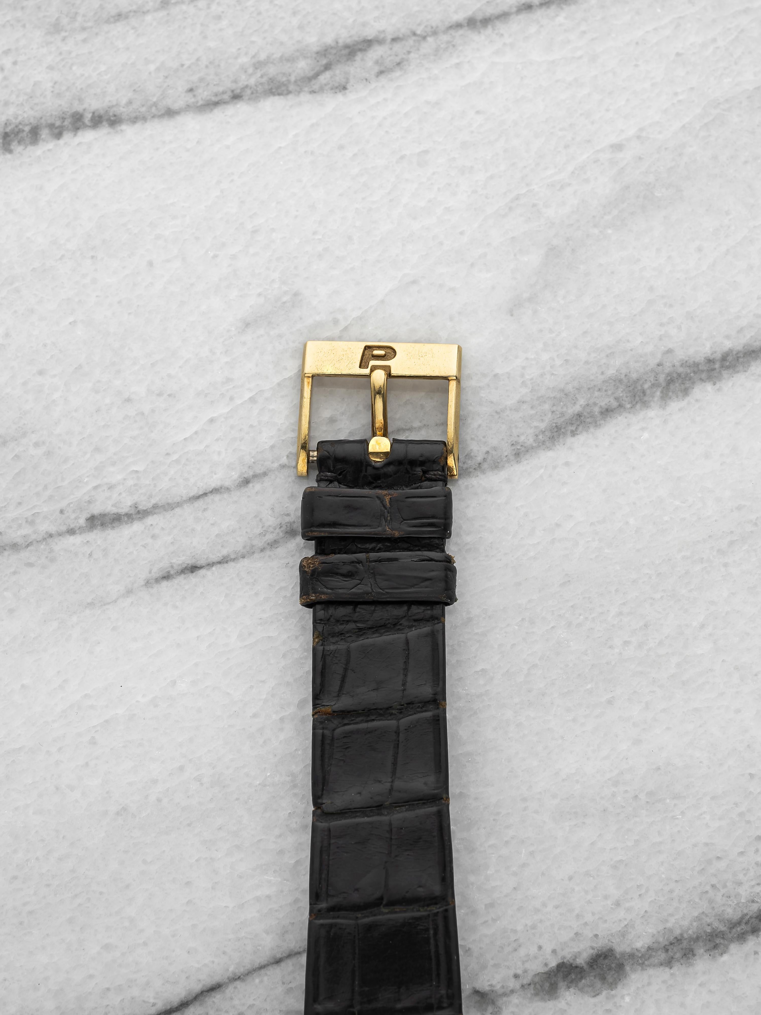 80s Piaget Stepped Case 74108 - 18K YG, Lapis Lazuli Dial, Quartz