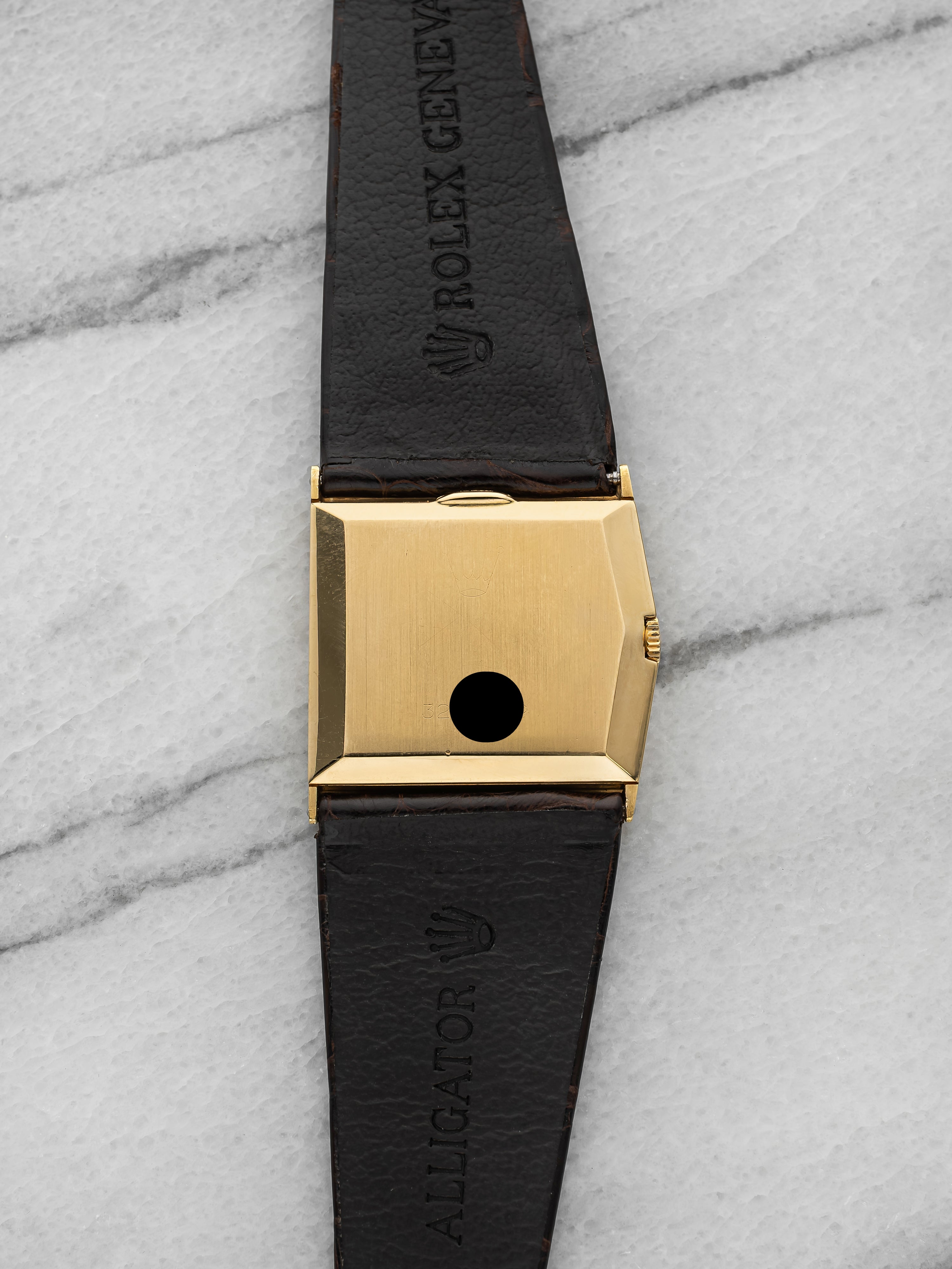 1973 Rolex Cellini Midas Asymmetric 4017 - 18K Yellow Gold Orange Foil Dial
