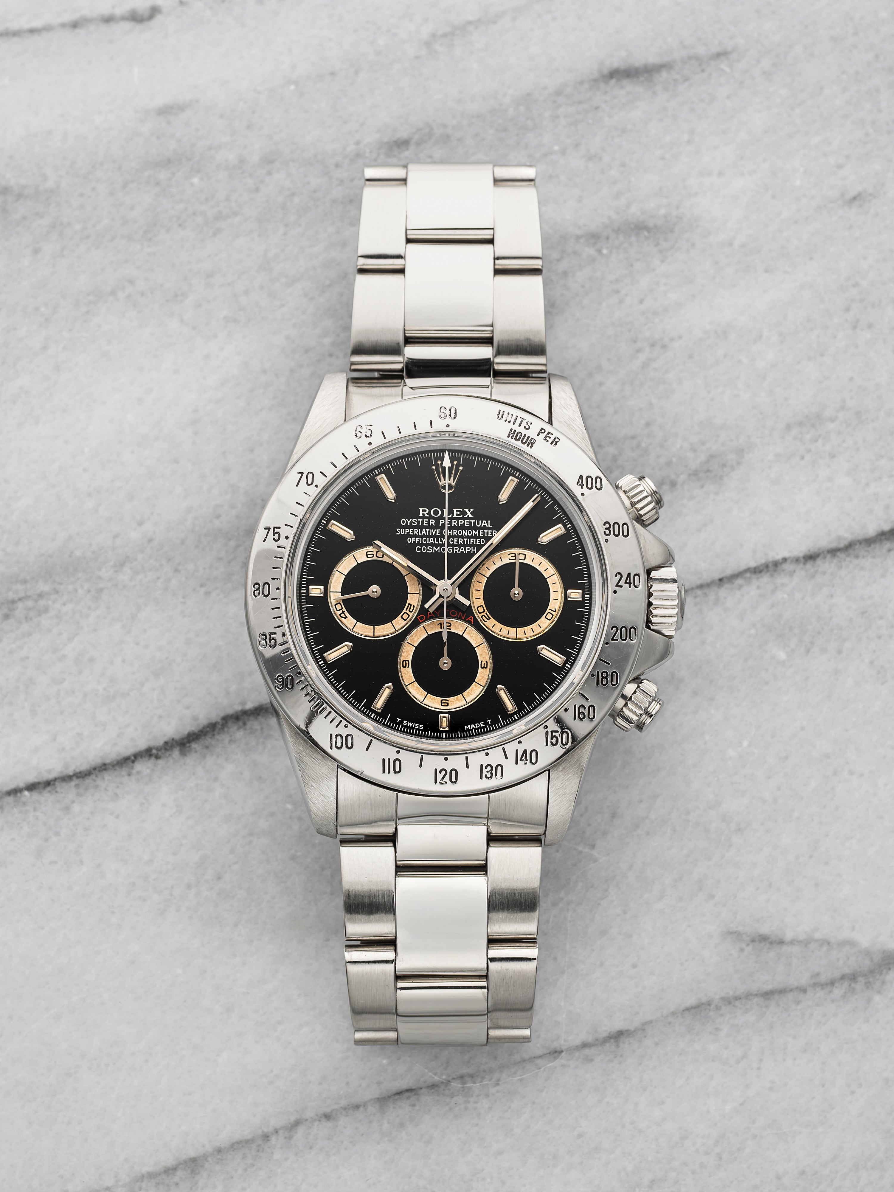 1993 Rolex Daytona 16520 - Black & Cream Patina 