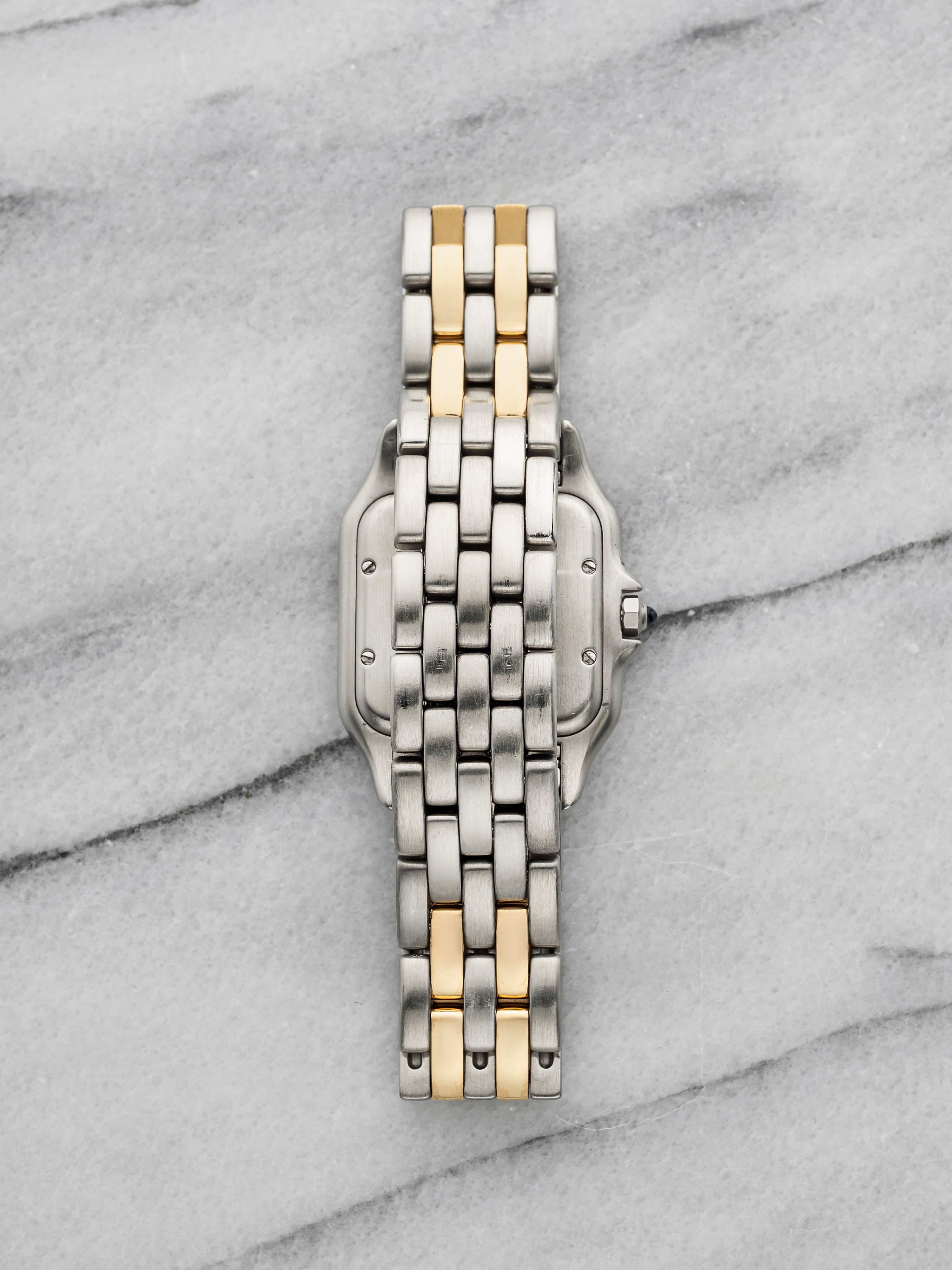 Vintage 1987 Cartier Panthère 187949 Two-Tone Cream Roman Dial Quartz 27mm