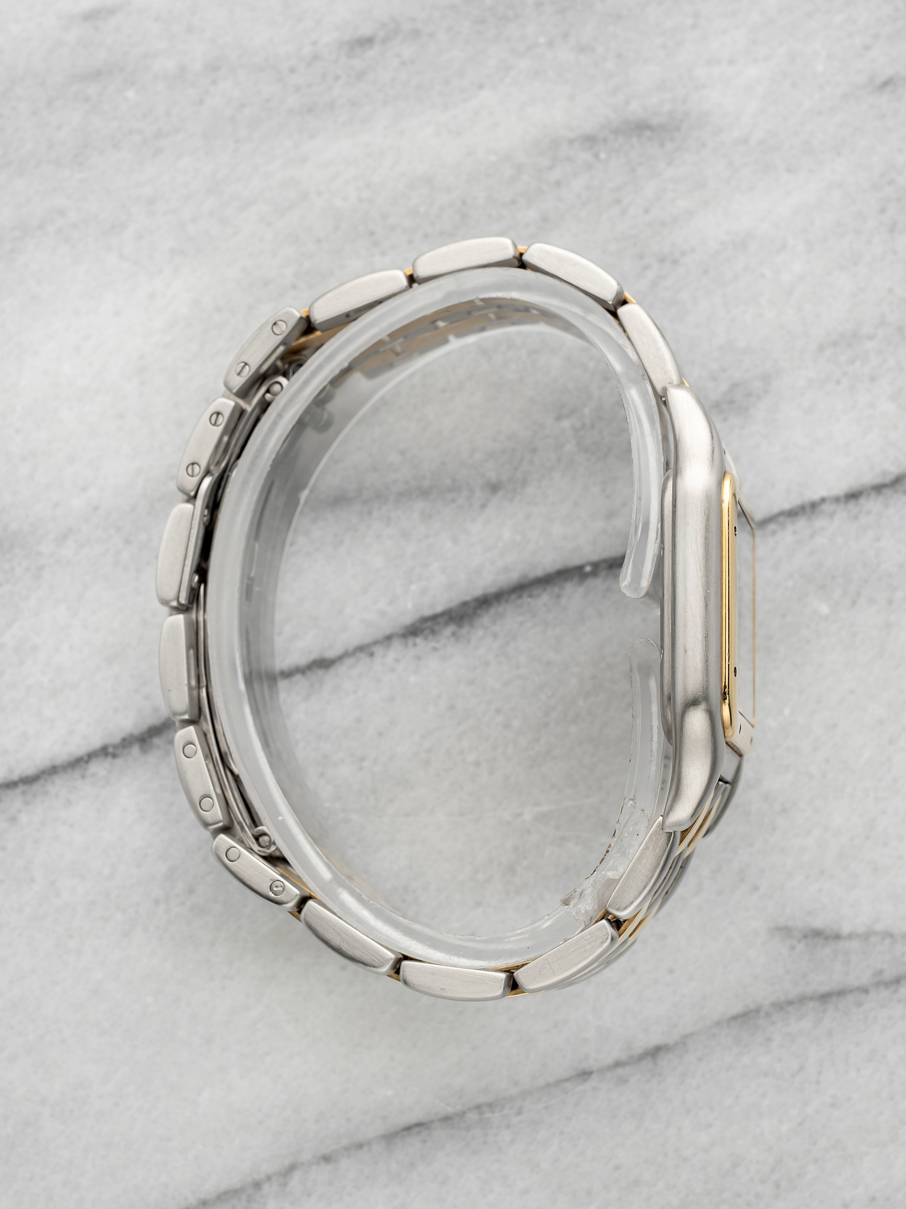 Vintage 1987 Cartier Panthère 187949 Two-Tone Cream Roman Dial Quartz 27mm
