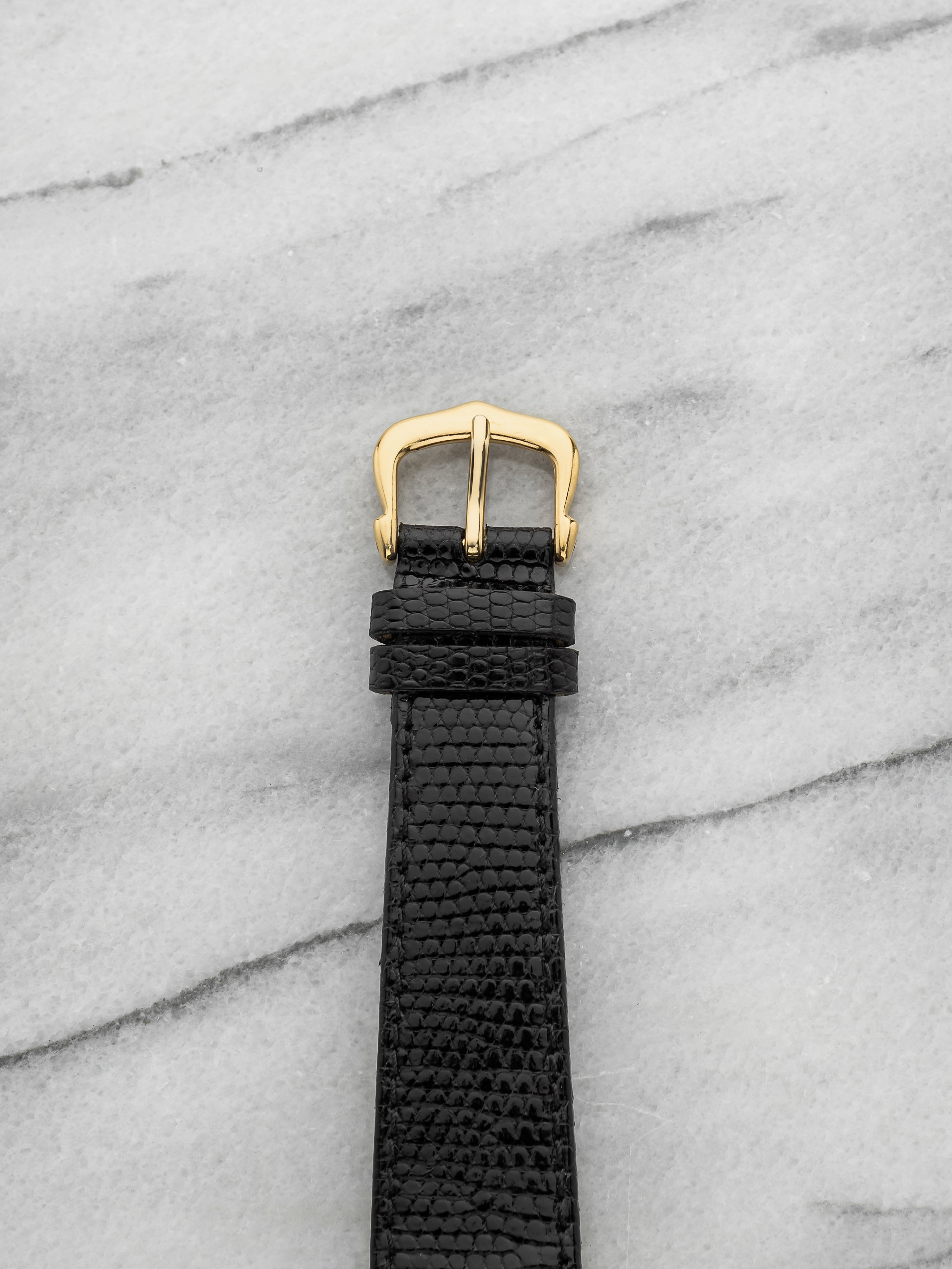 Vintage 1970s Cartier Must Tank Gold Vermeil Black Spider Dial Manual 23mm