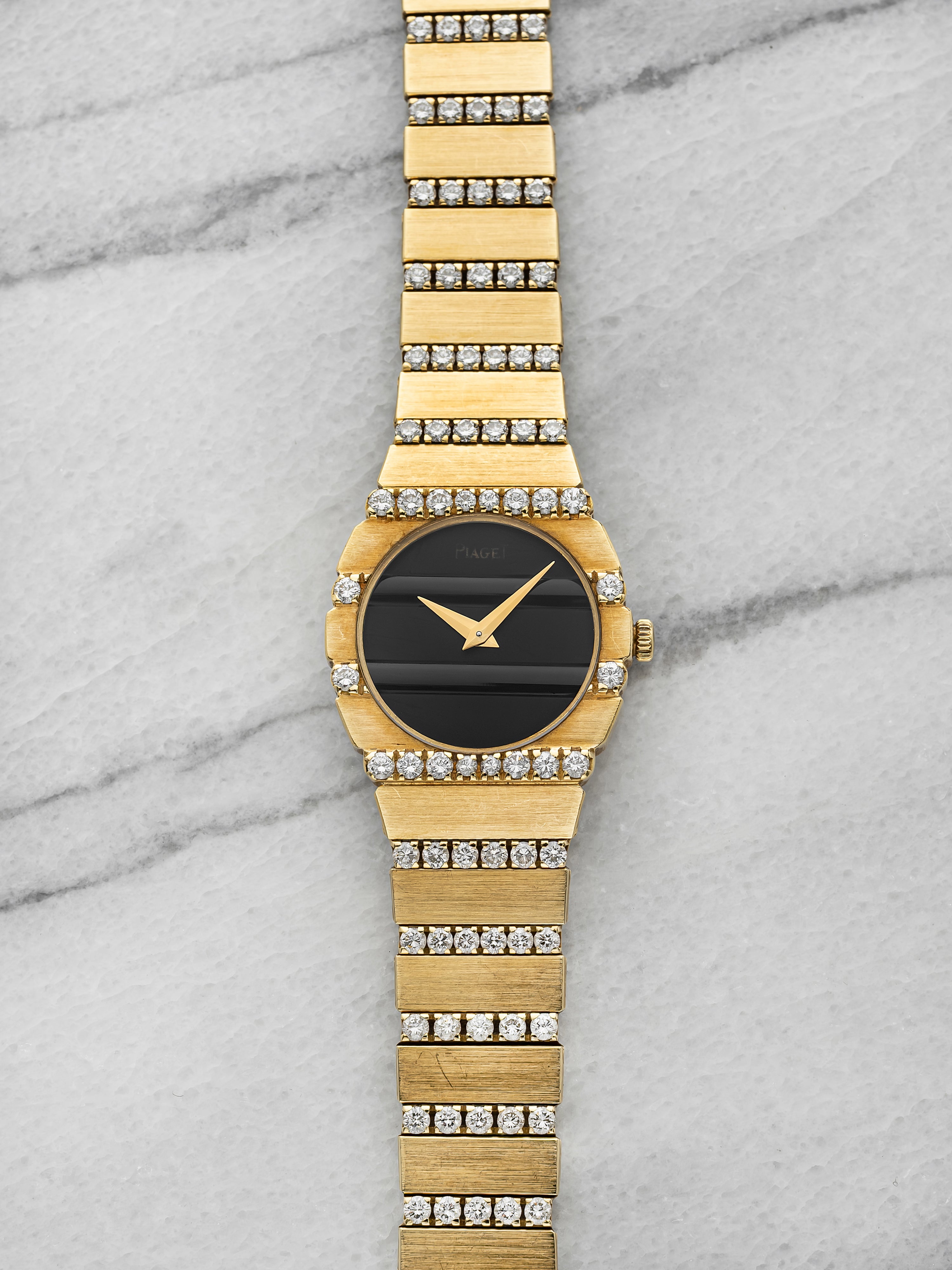 Piaget Mini Polo 861 C 606 - 18K Yellow Gold, Onyx & Diamond