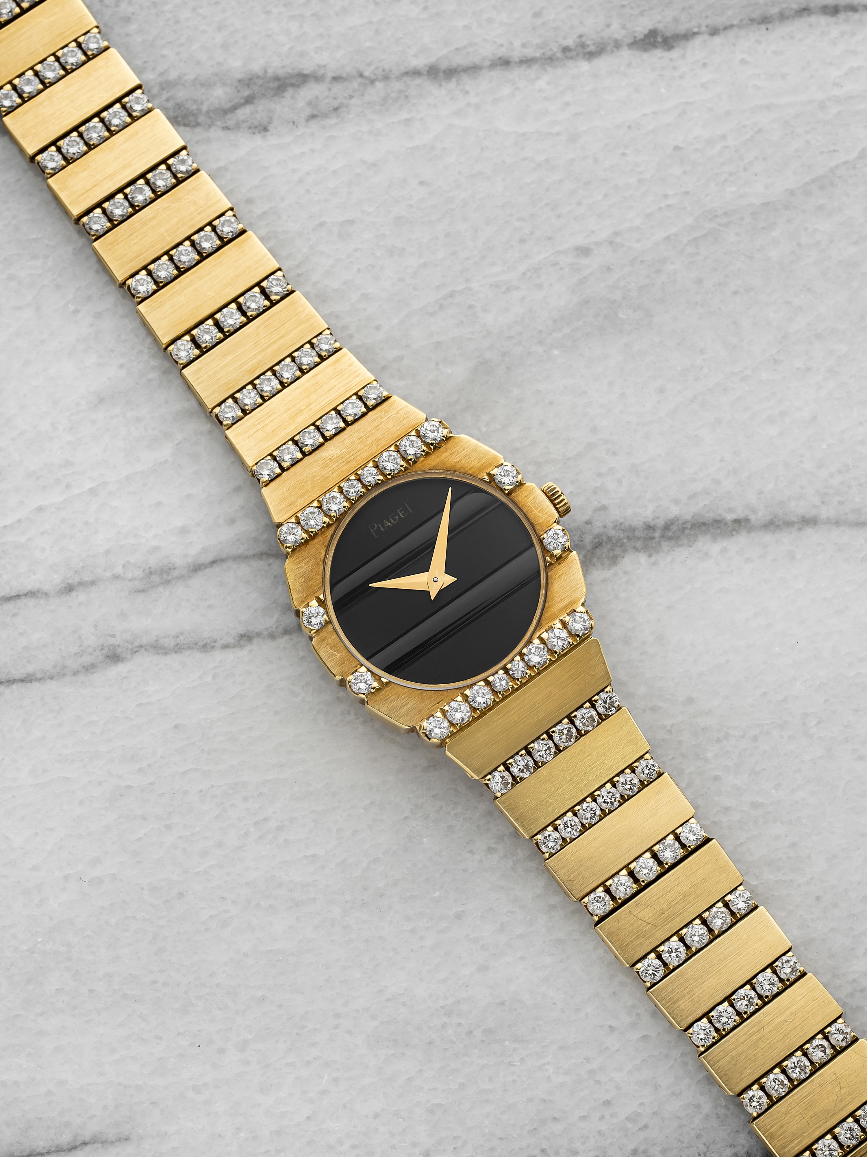 Piaget Mini Polo 861 C 606 - 18K Yellow Gold, Onyx & Diamond