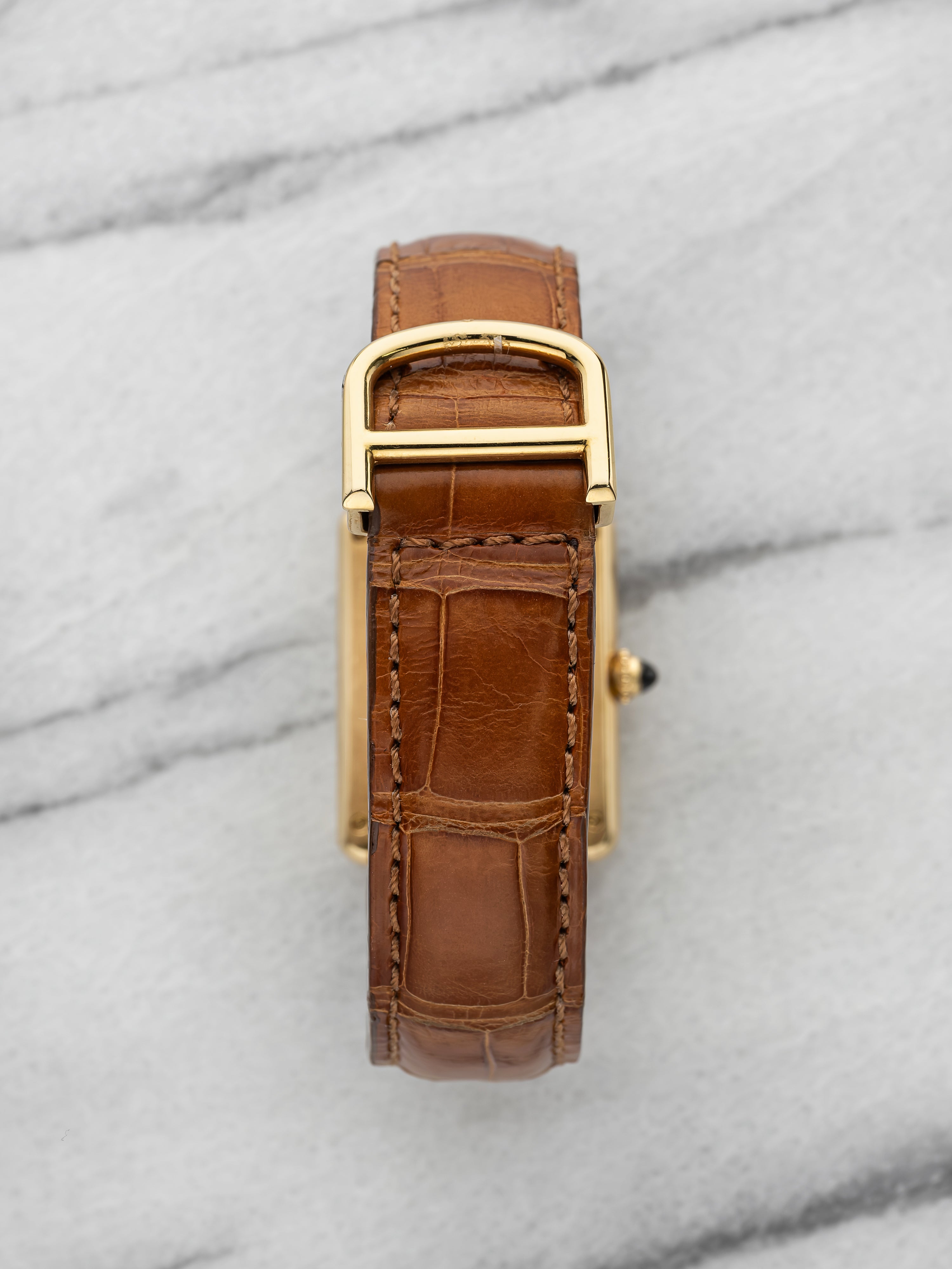Cartier Tank Quartz Moonphase 8190 - 18K Yellow Gold