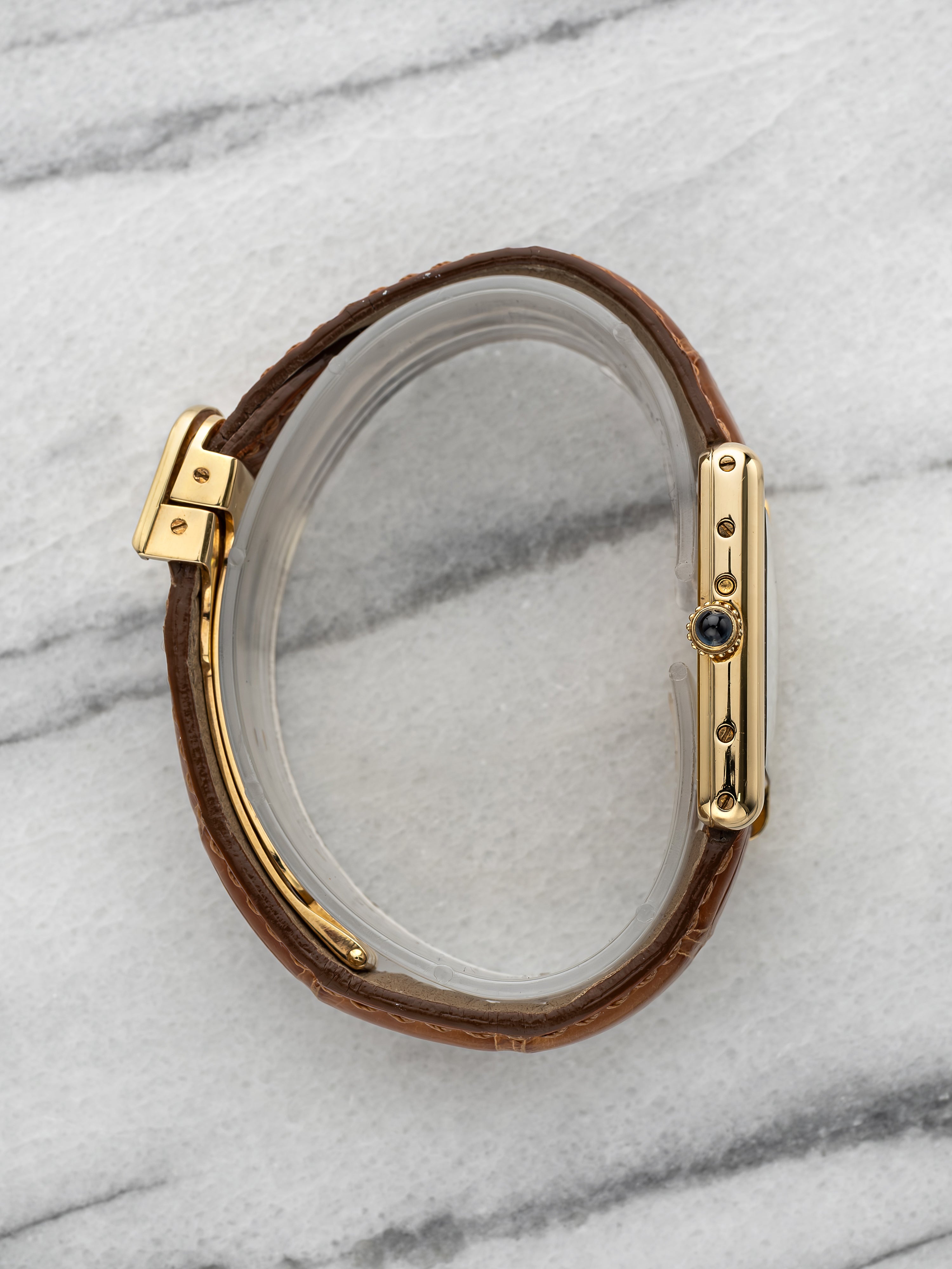 Cartier Tank Quartz Moonphase 8190 - 18K Yellow Gold