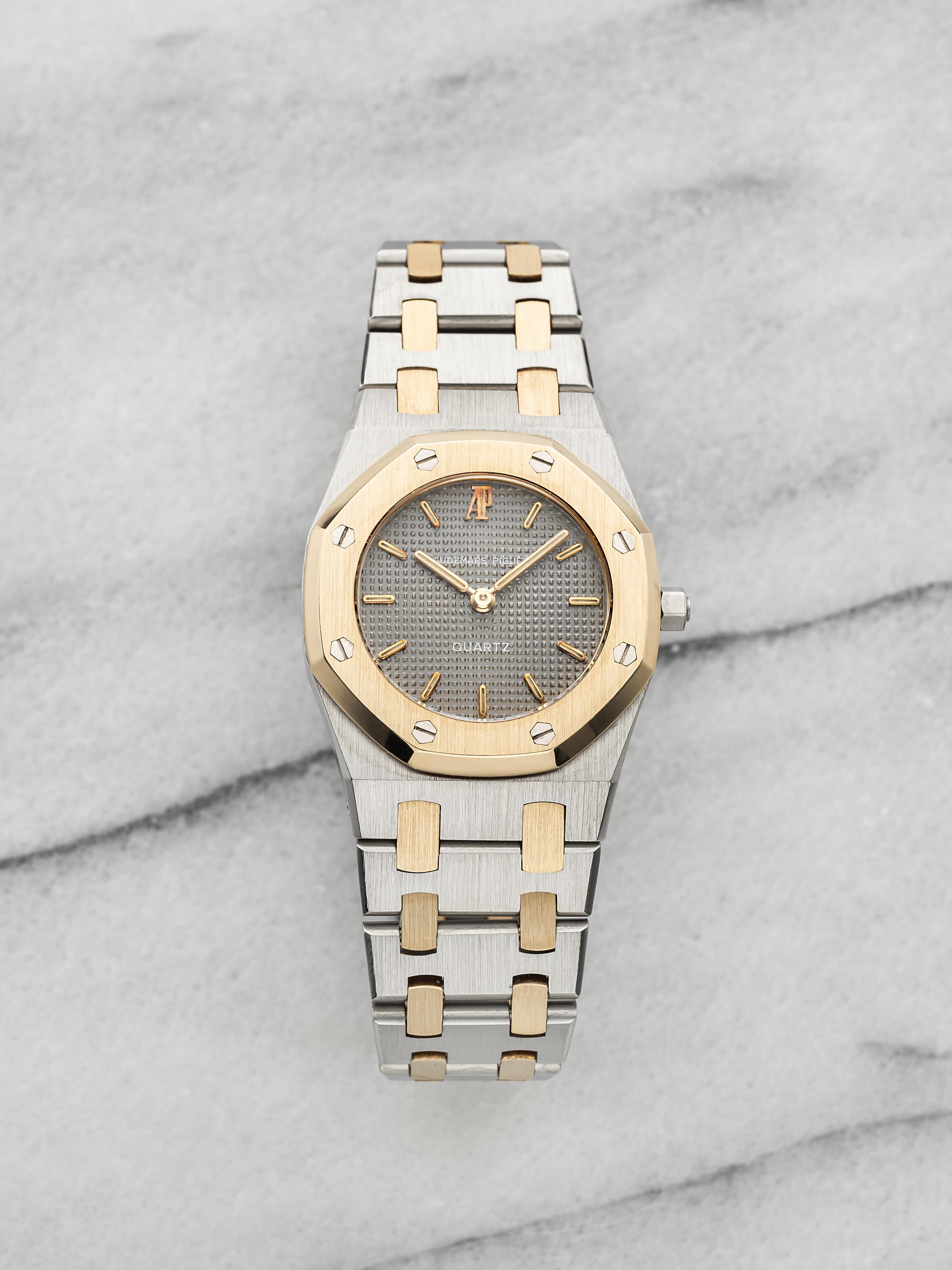 Vintage 1990s Audemars Piguet Royal Oak Lady 66270SA Two Tone Quartz 25mm