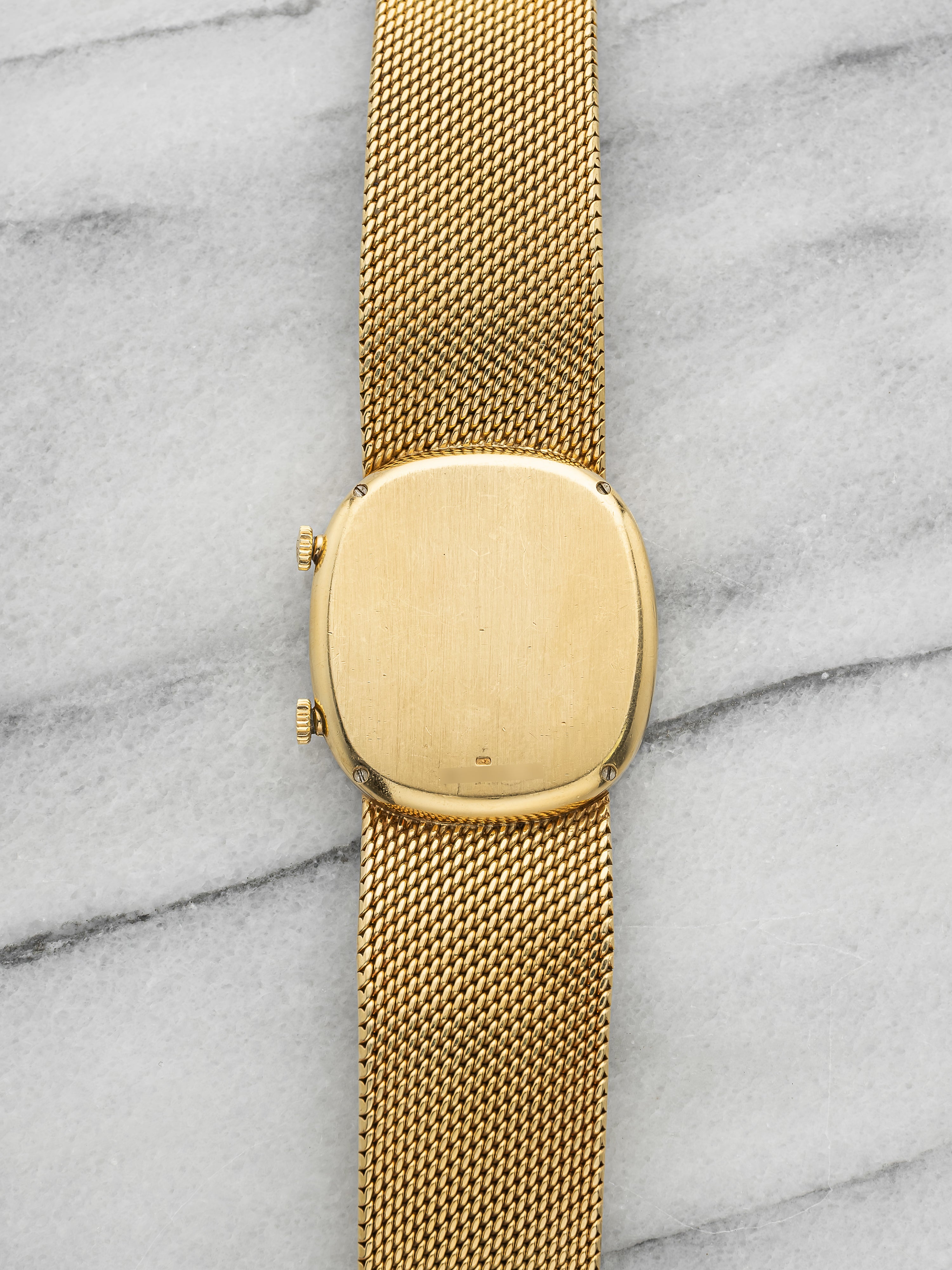 1970s Chopard Dual Time 18K Yellow Gold Onyx Diamond Dial Manual 30mm