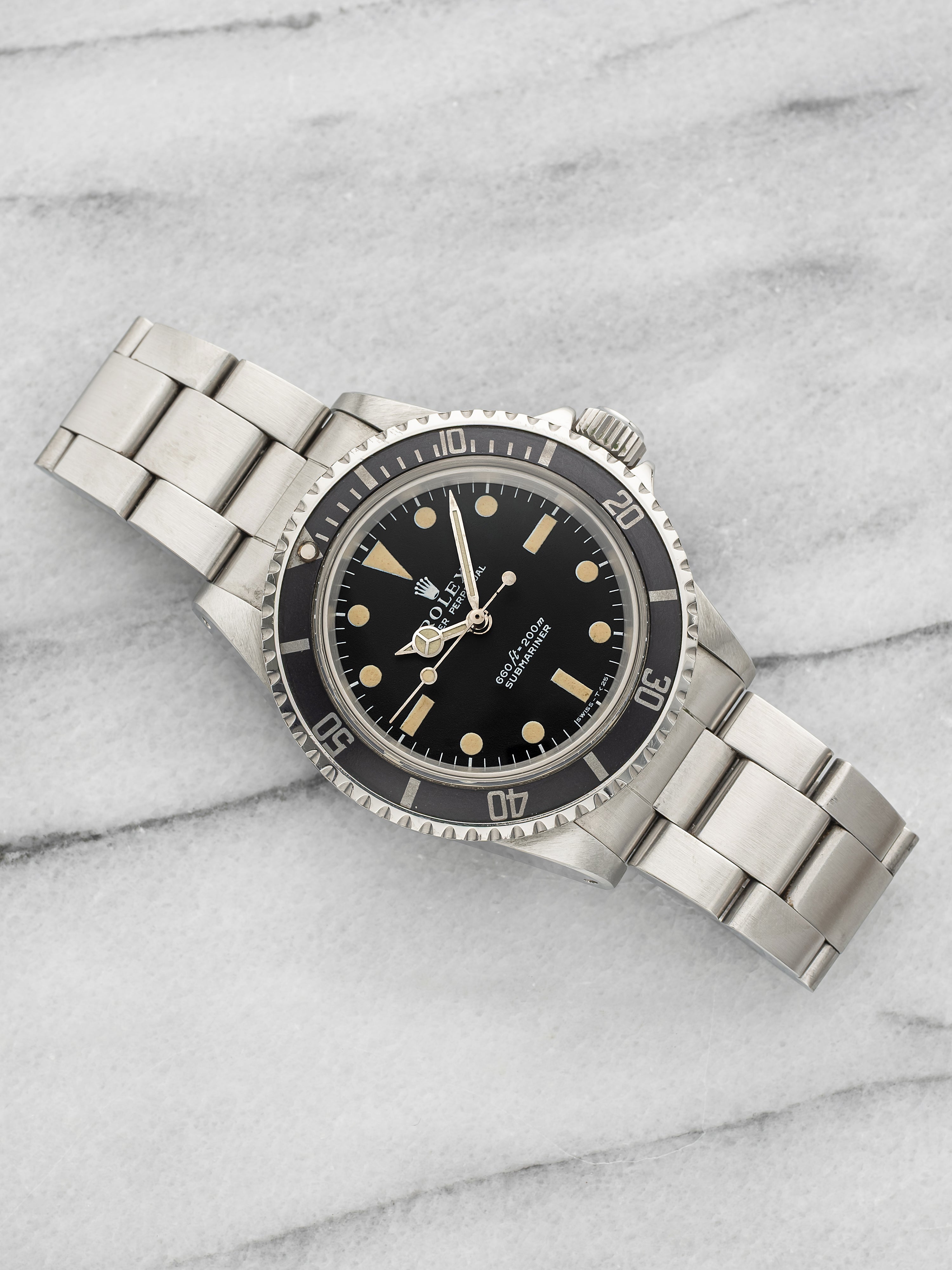 Vintage 1978 Rolex Submariner 5513 Stainless Steel Black Dial Auto 40mm