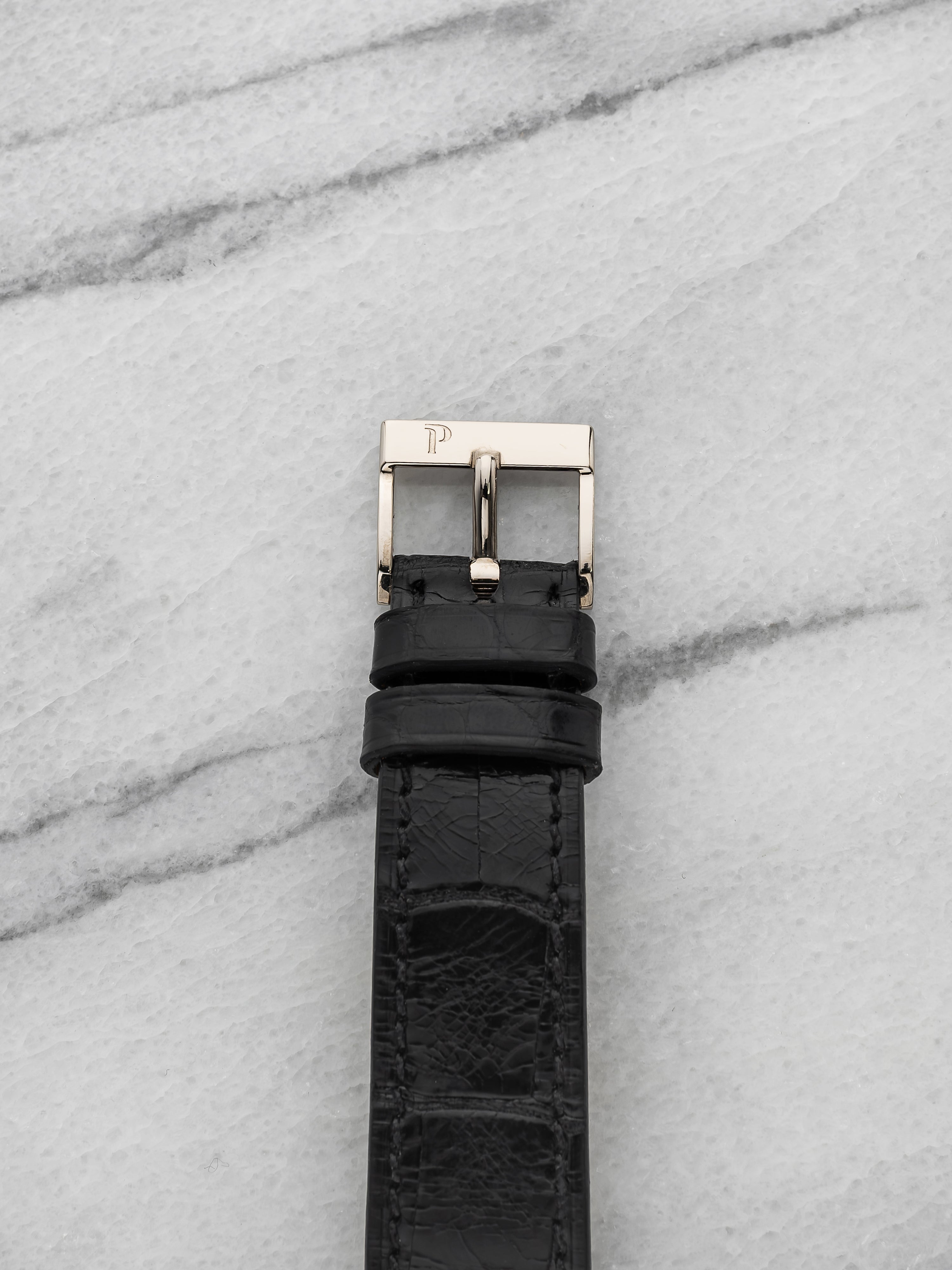 Piaget Tank 9254 - 18K White Gold, Lapis Lazuli Diamond Dial