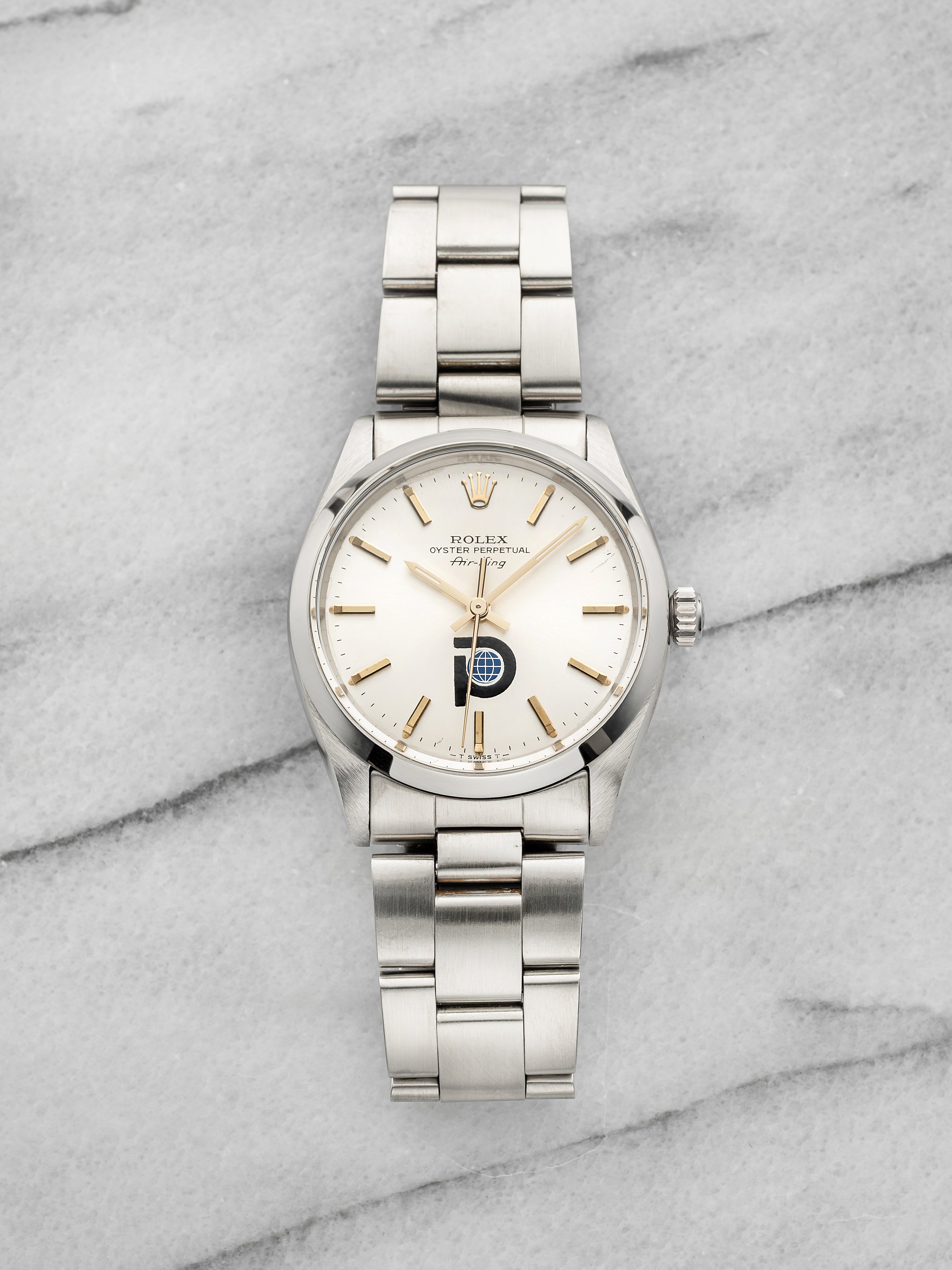 1965 Rolex Air-King 5500 - Stainless Steel Pool Intairdril Dial