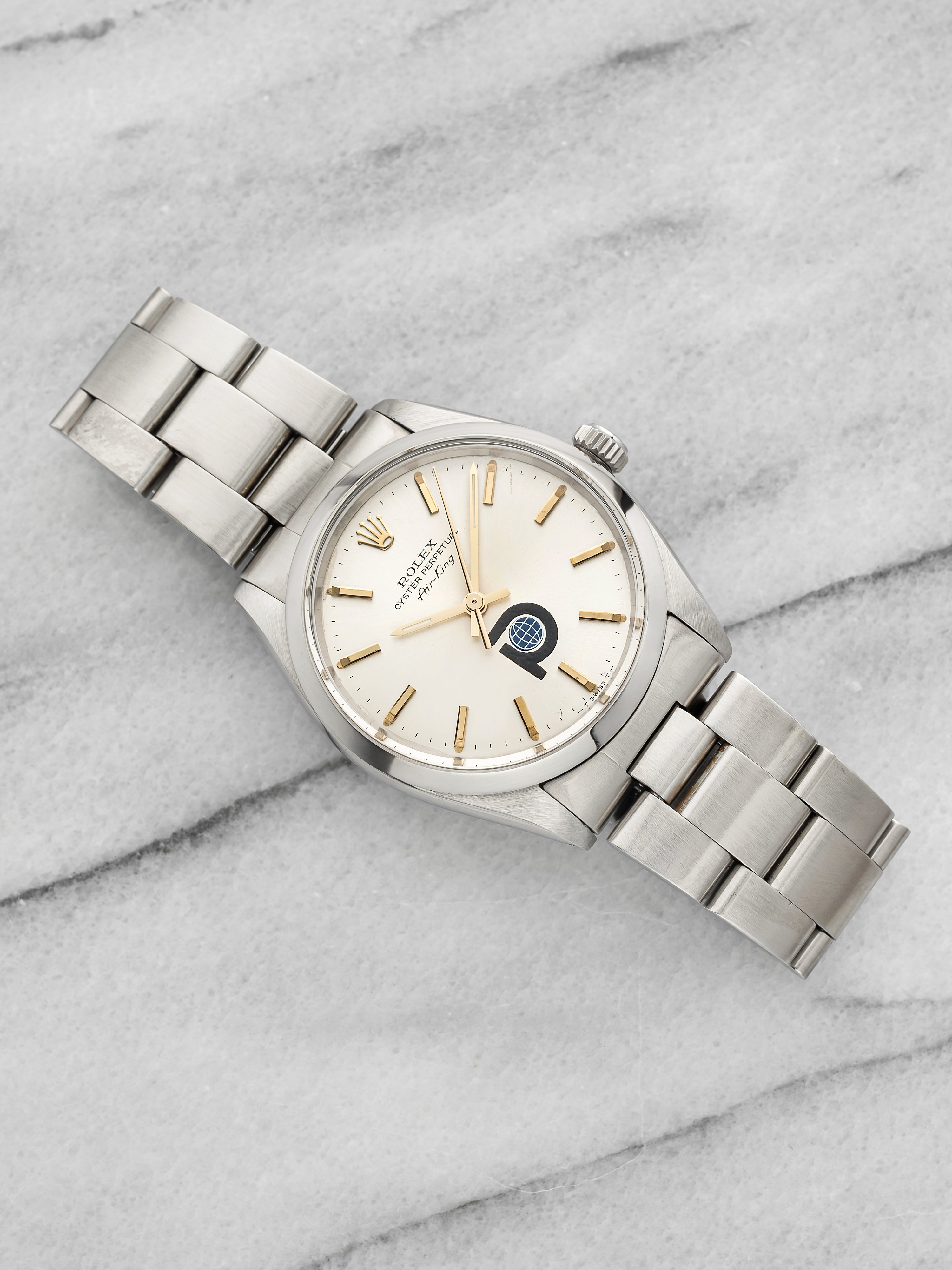 1965 Rolex Air-King 5500 - Stainless Steel Pool Intairdril Dial