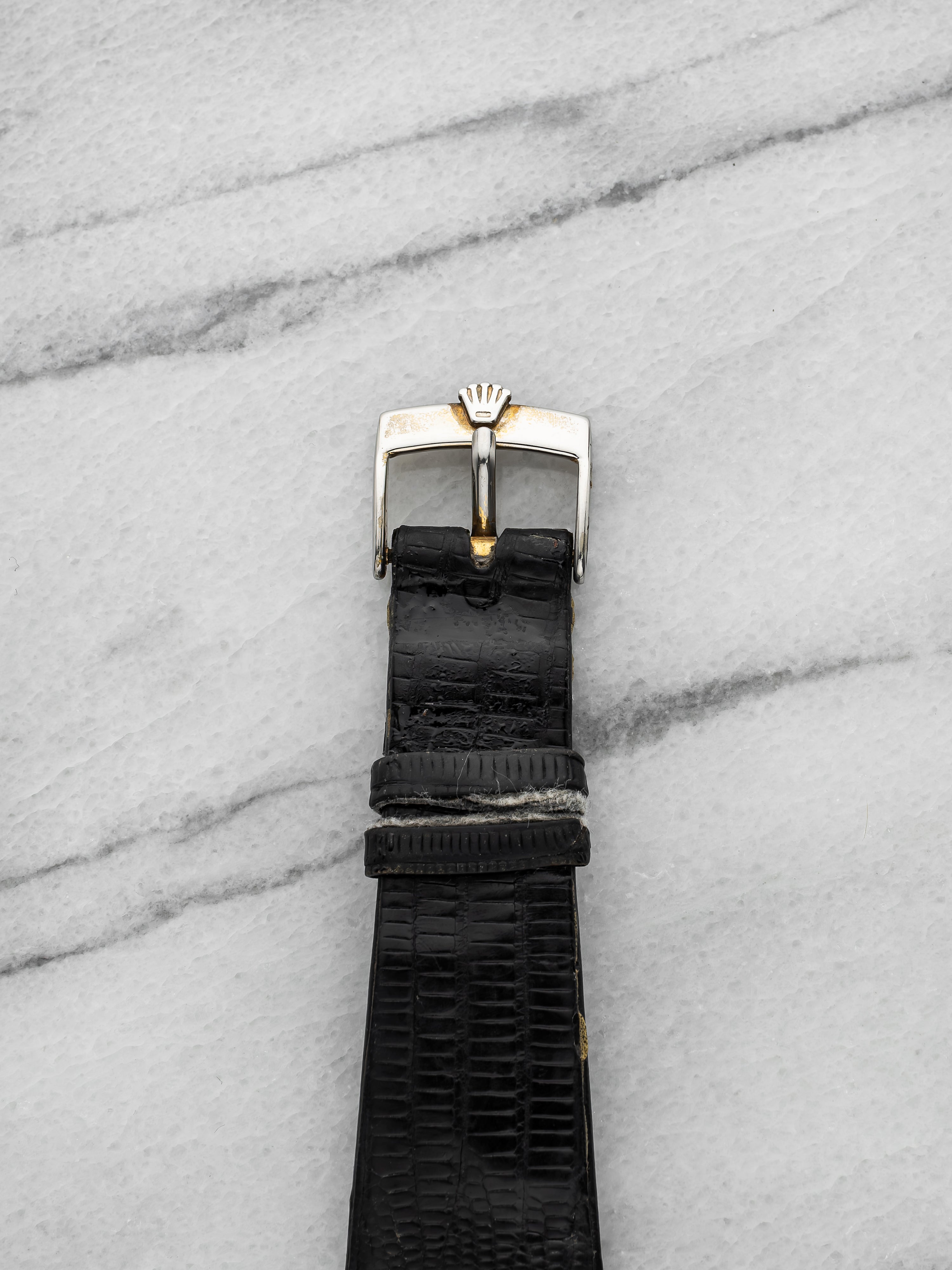 Vintage 1976 Rolex Cellini 4012 18K Yellow Gold Blue Foil Dial Manual 31 mm