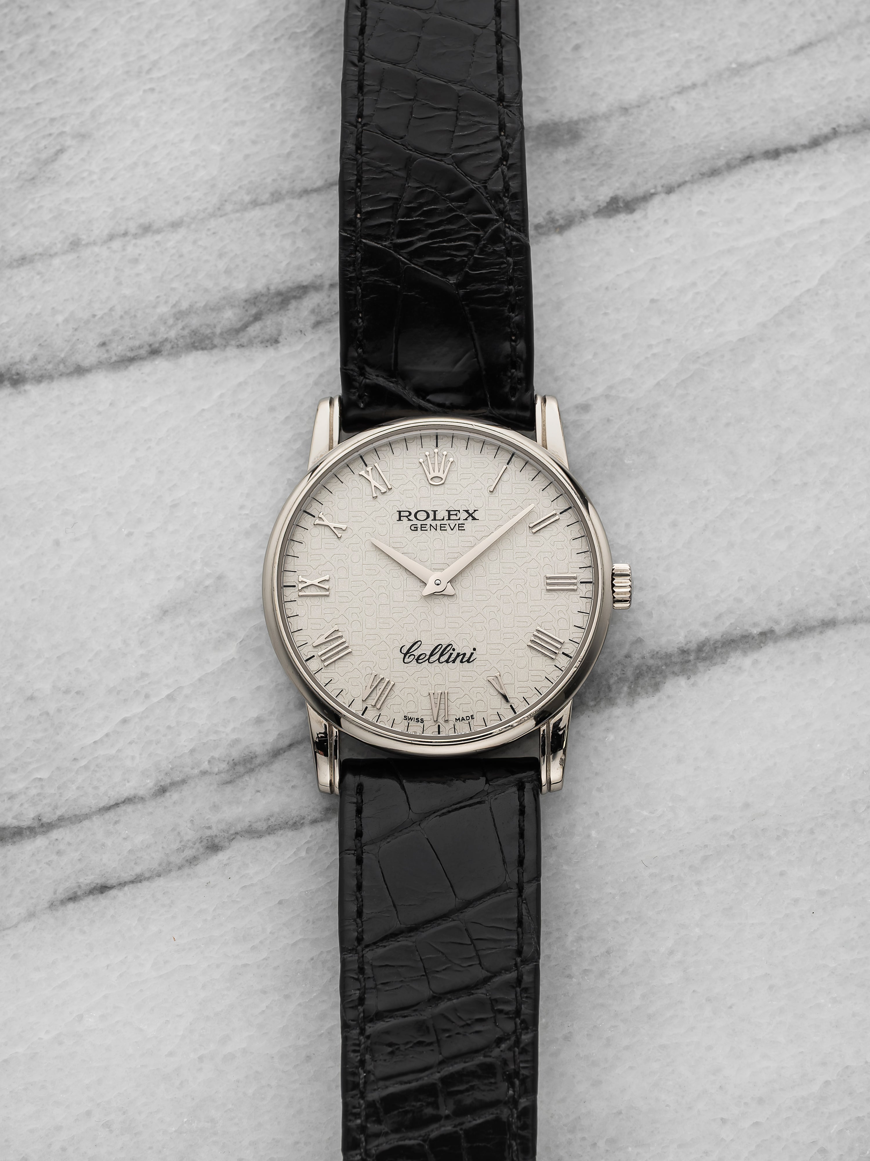 2005 Rolex Cellini 5116 - 18K White Gold, White Anniversary Dial