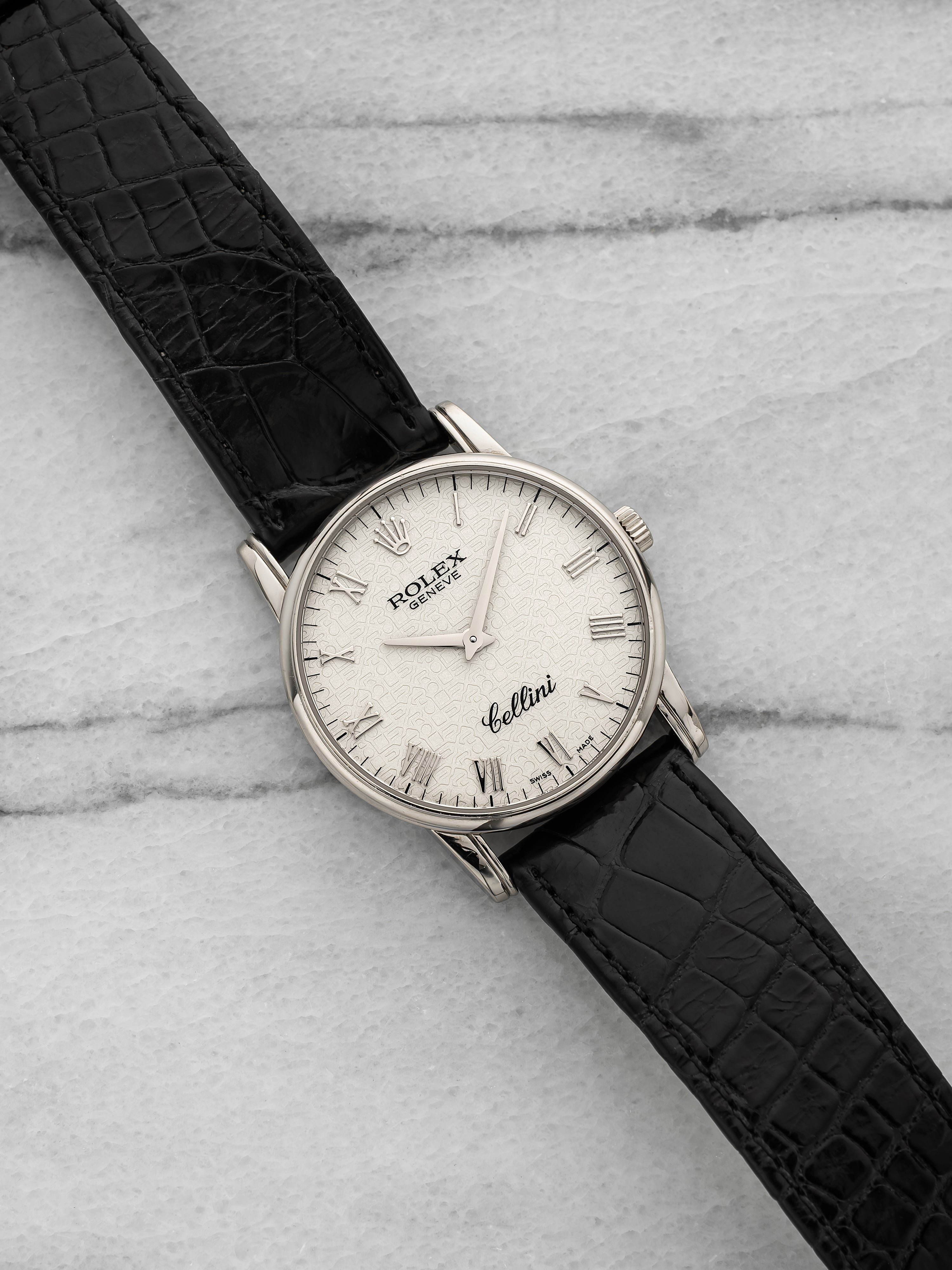 2005 Rolex Cellini 5116 - 18K White Gold, White Anniversary Dial