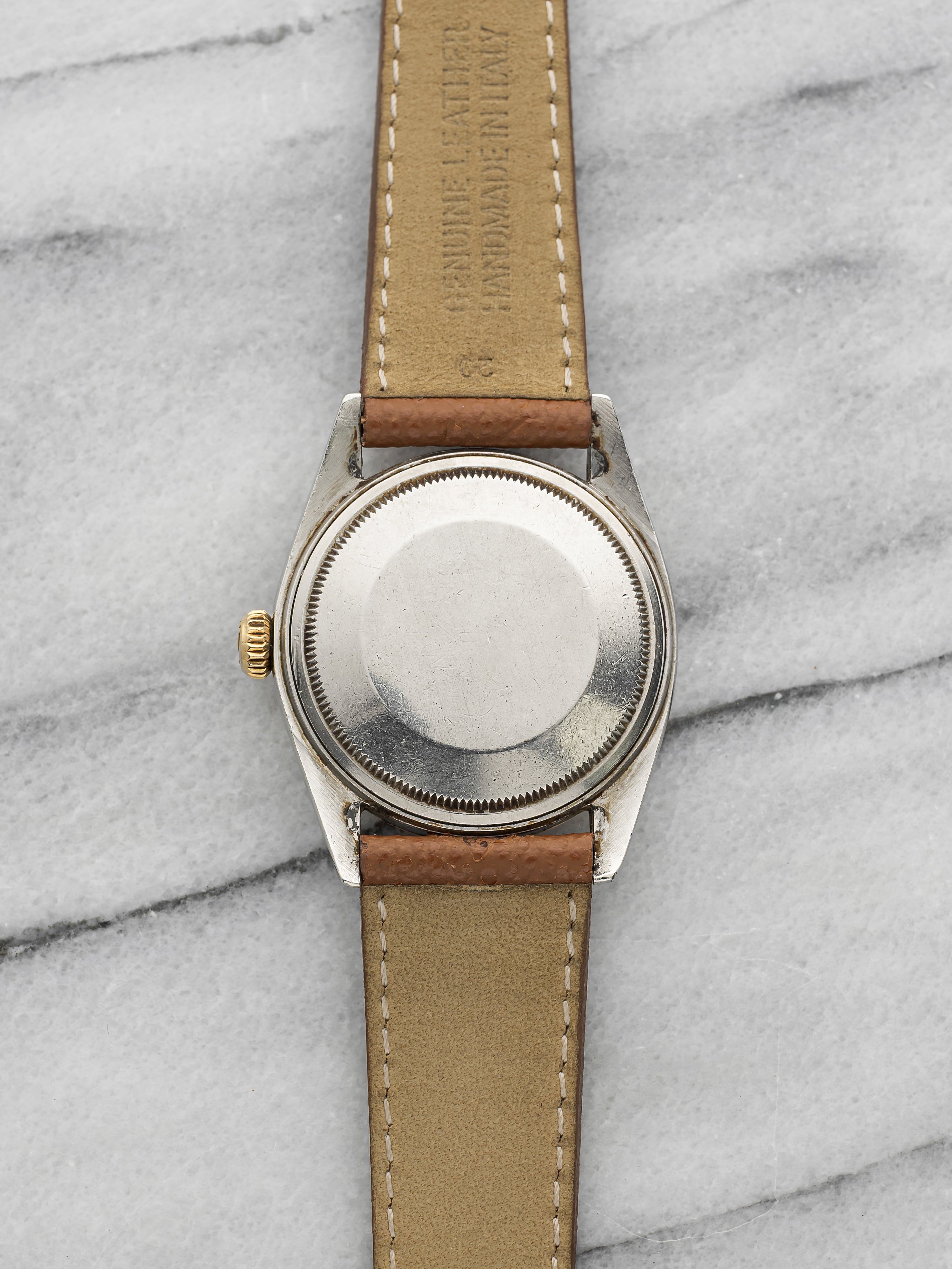 Vintage 1971 Rolex Datejust 1601 Two-Tone Champagne Linen Dial Auto 36mm