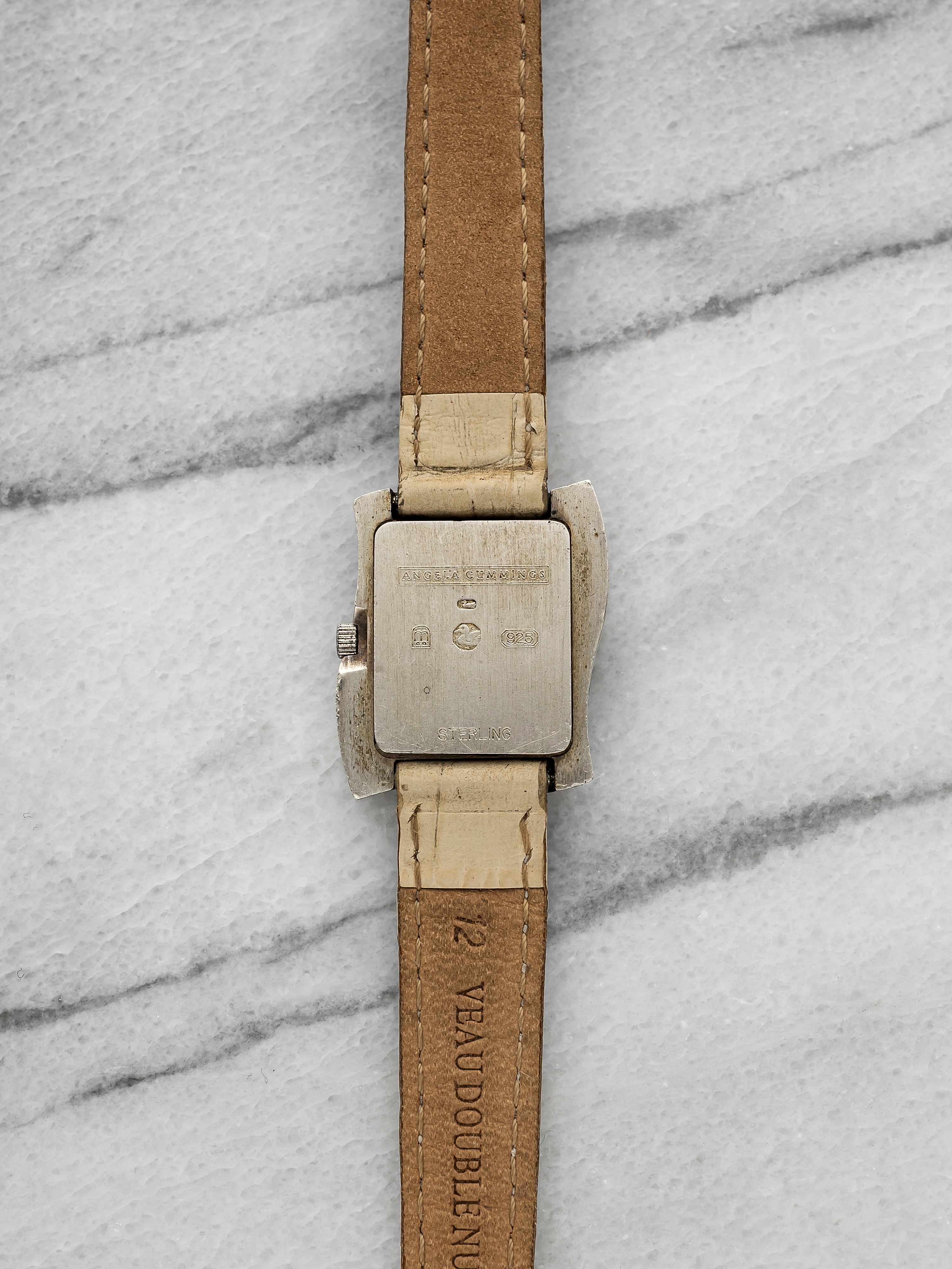 Angela Cummings Dress Form Watch – Sterling Silver, Silver Dial