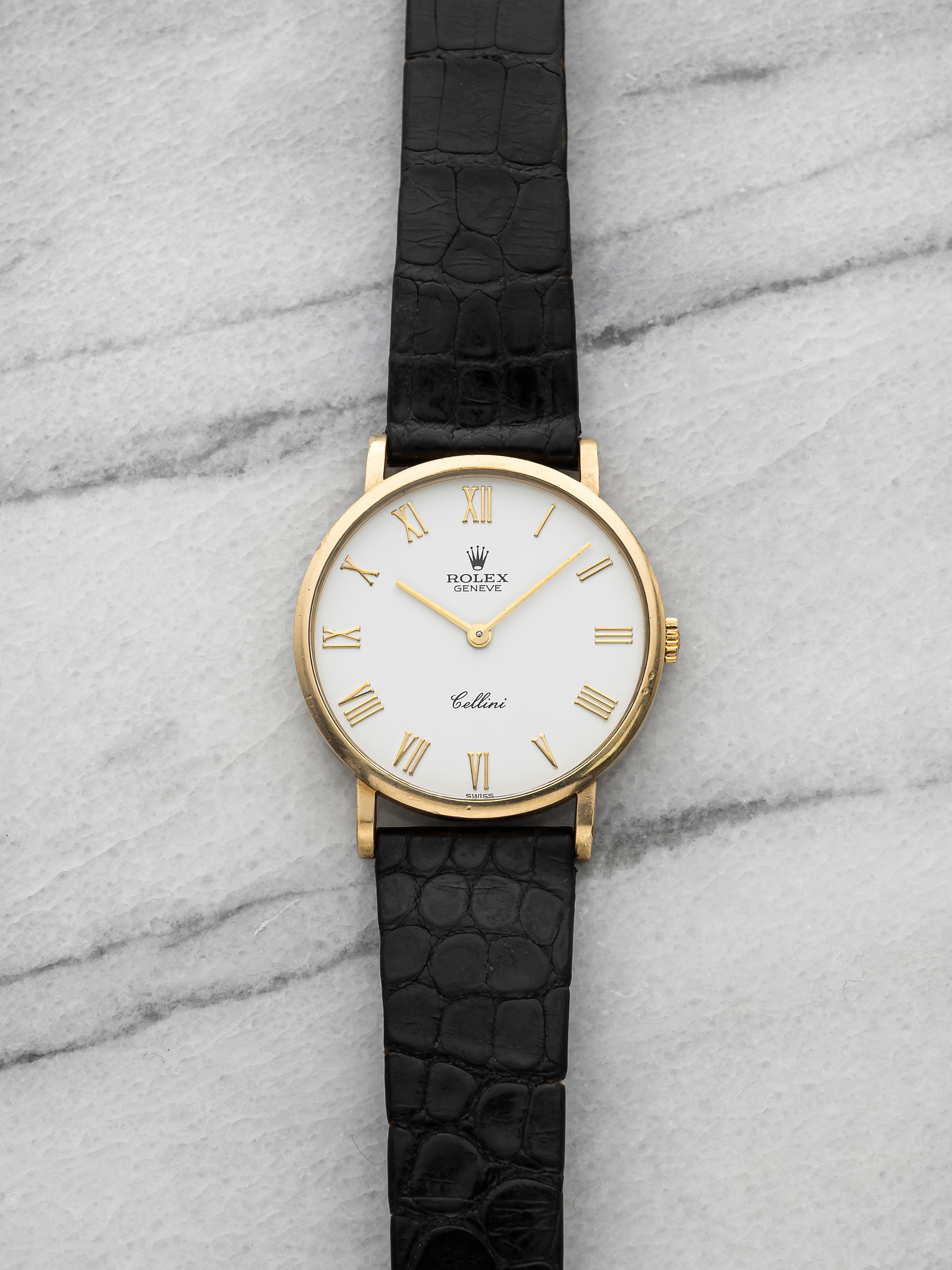 1991 Rolex Cellini 5112 - 18K Yellow Gold, White Roman Dial