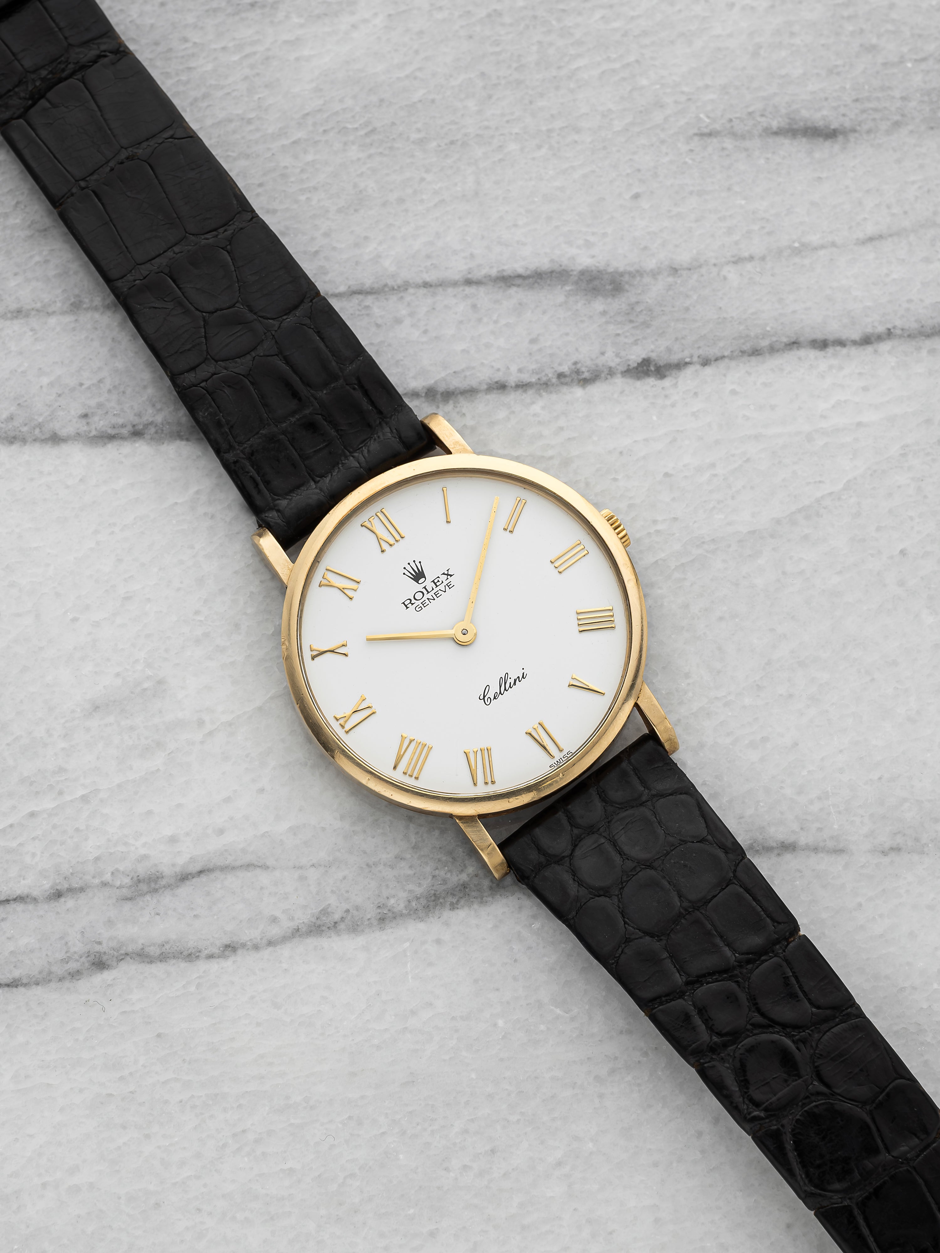 1991 Rolex Cellini 5112 - 18K Yellow Gold, White Roman Dial
