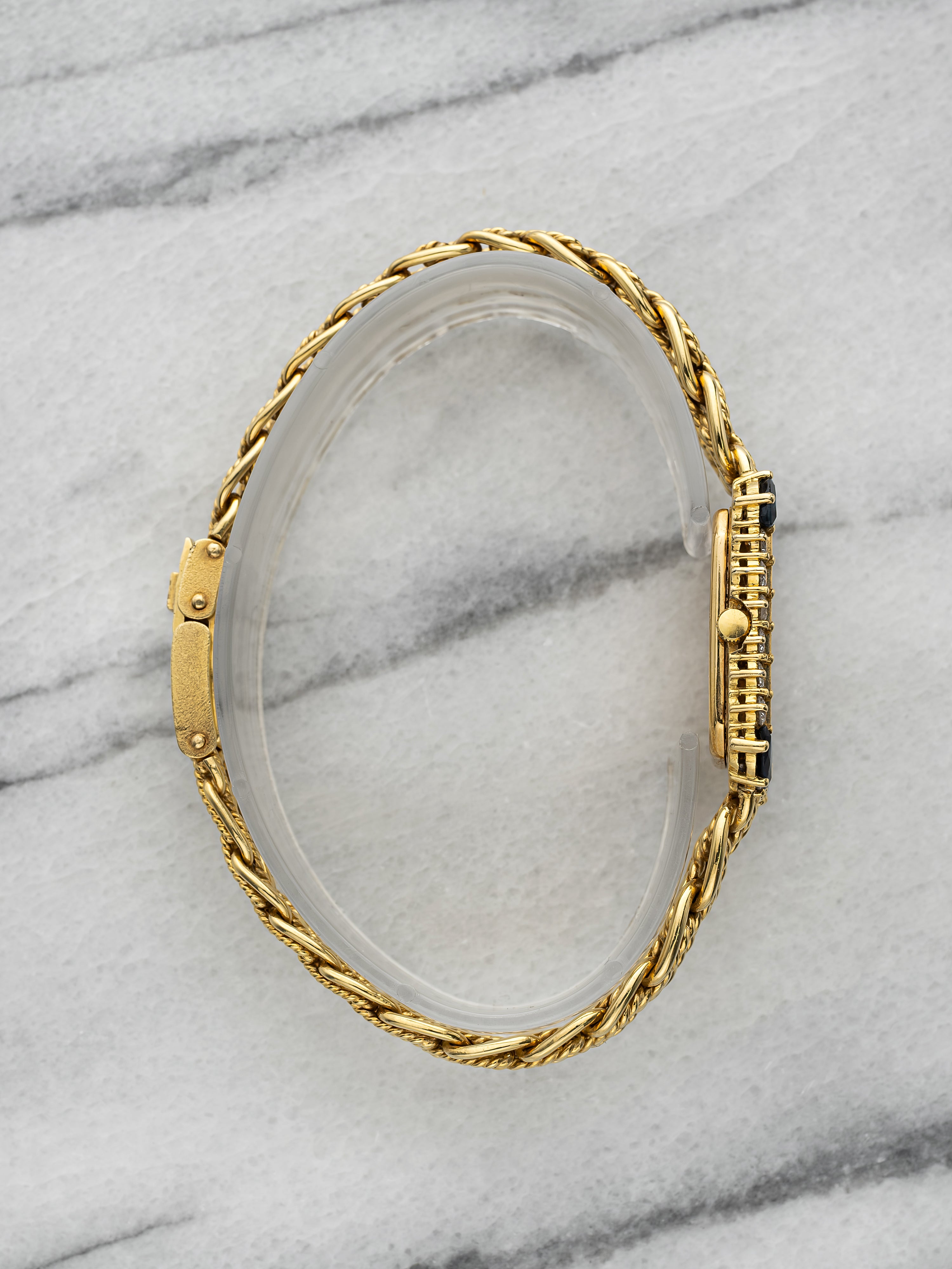 Montre Royale Ladies Dress 5902 - 18K Yellow Gold, Diamond & Sapphire Bezel