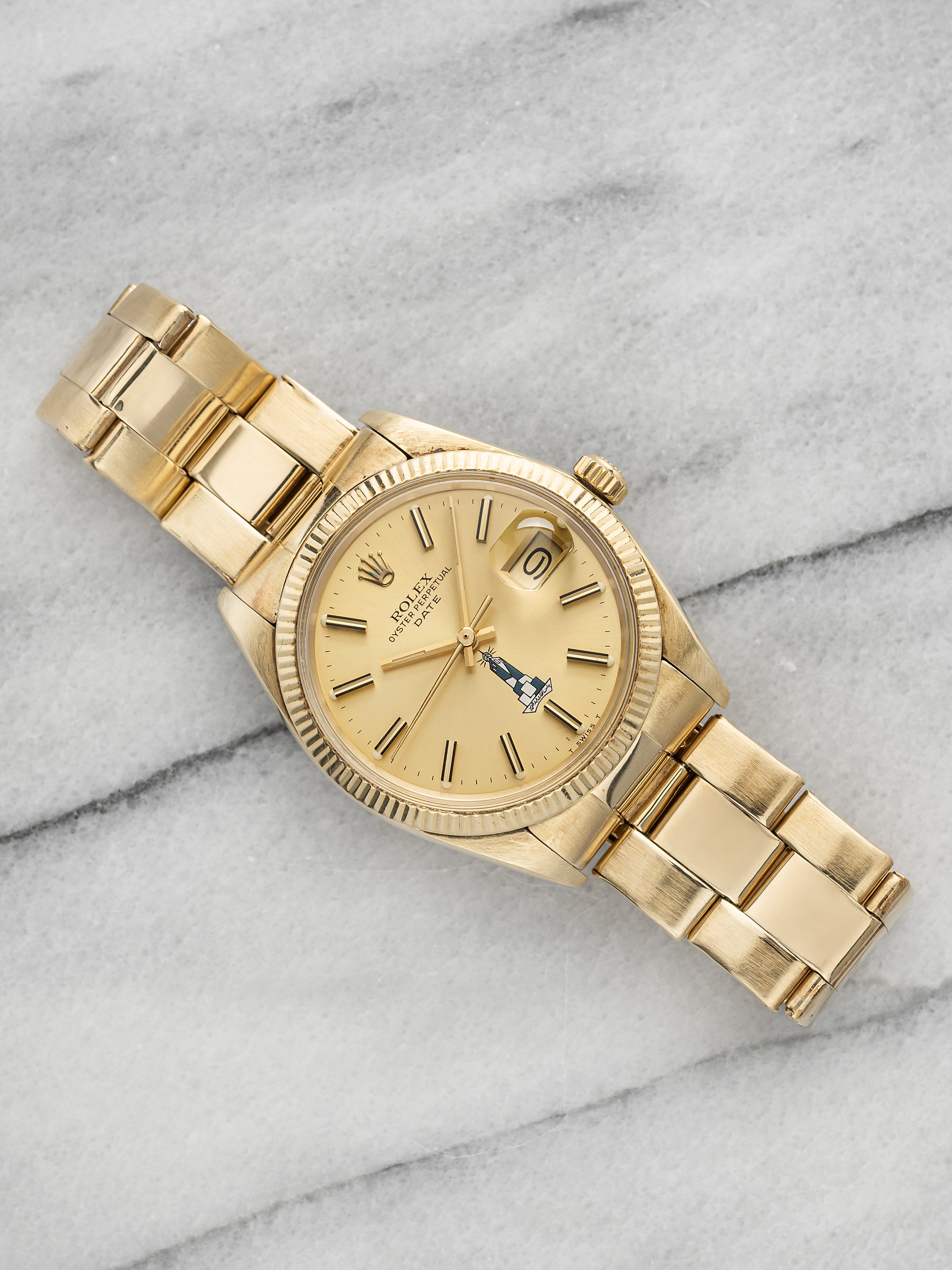 1979 Rolex Oyster Perpetual Date 15037 14K Yellow Gold King Abdulaziz University
