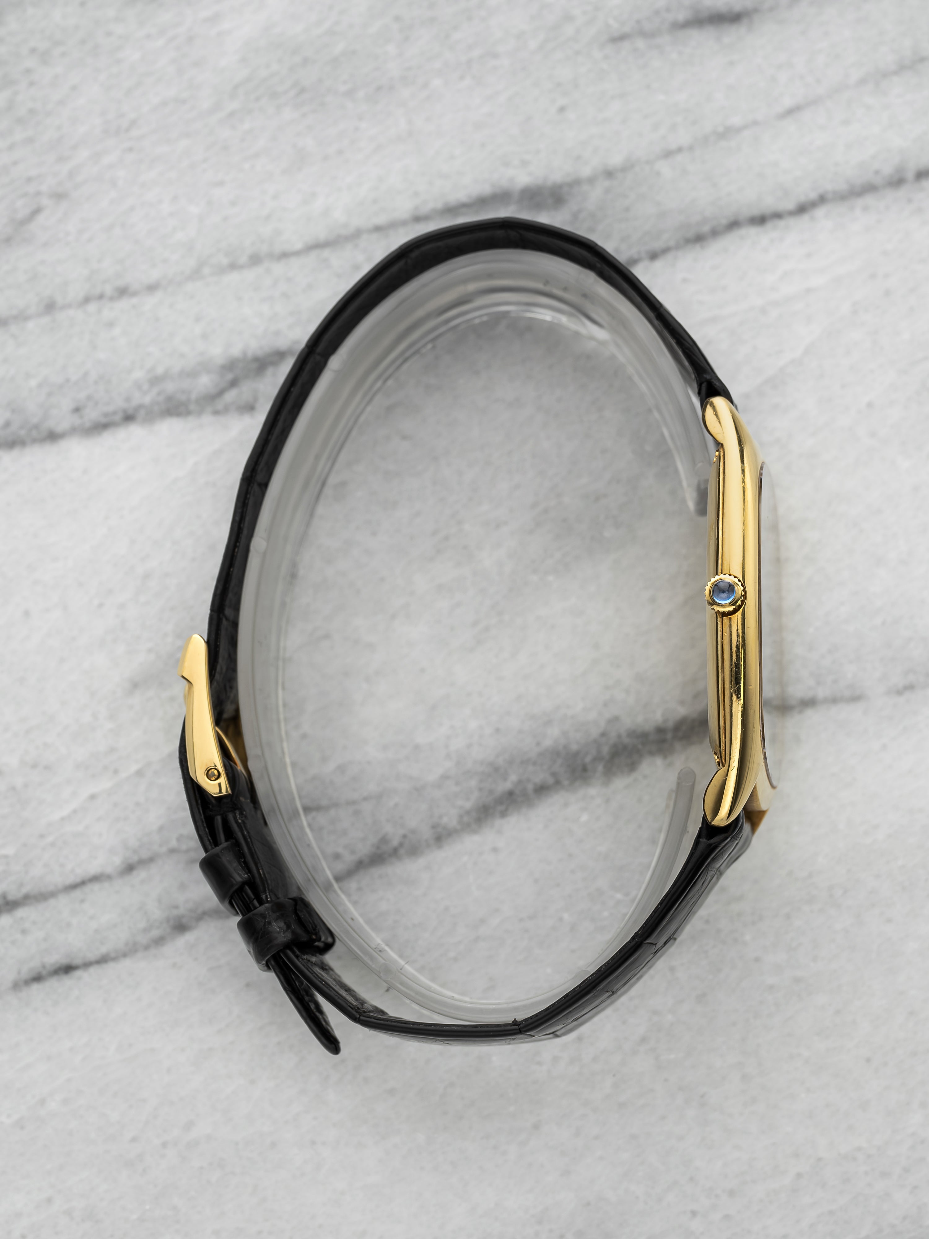 Piaget Emperador 9591 - 18K Yellow Gold, Blue Dial
