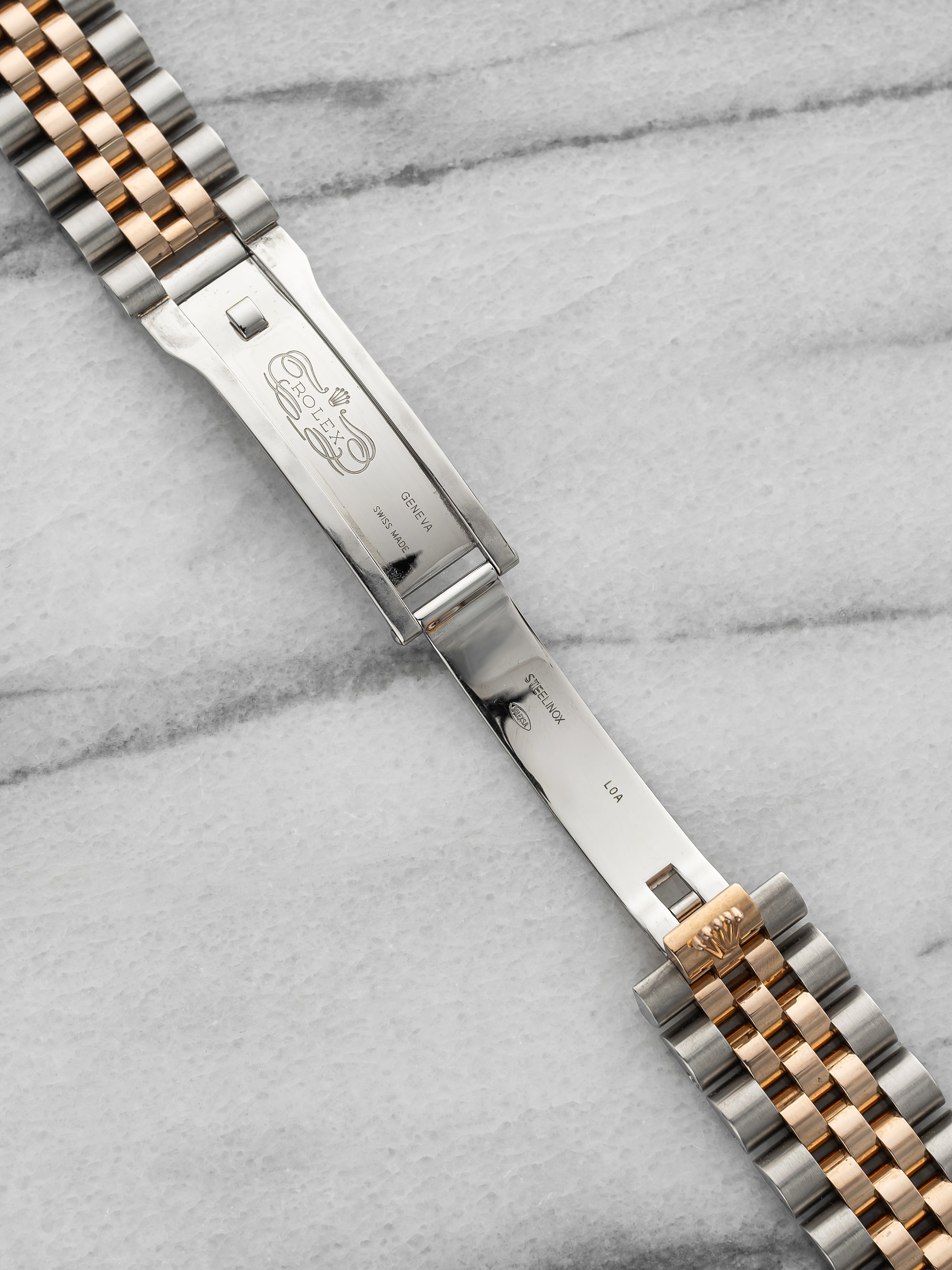 Rolex Jubilee Bracelet 63203 18K Rose Gold Two Tone Hidden Clasp 20mm