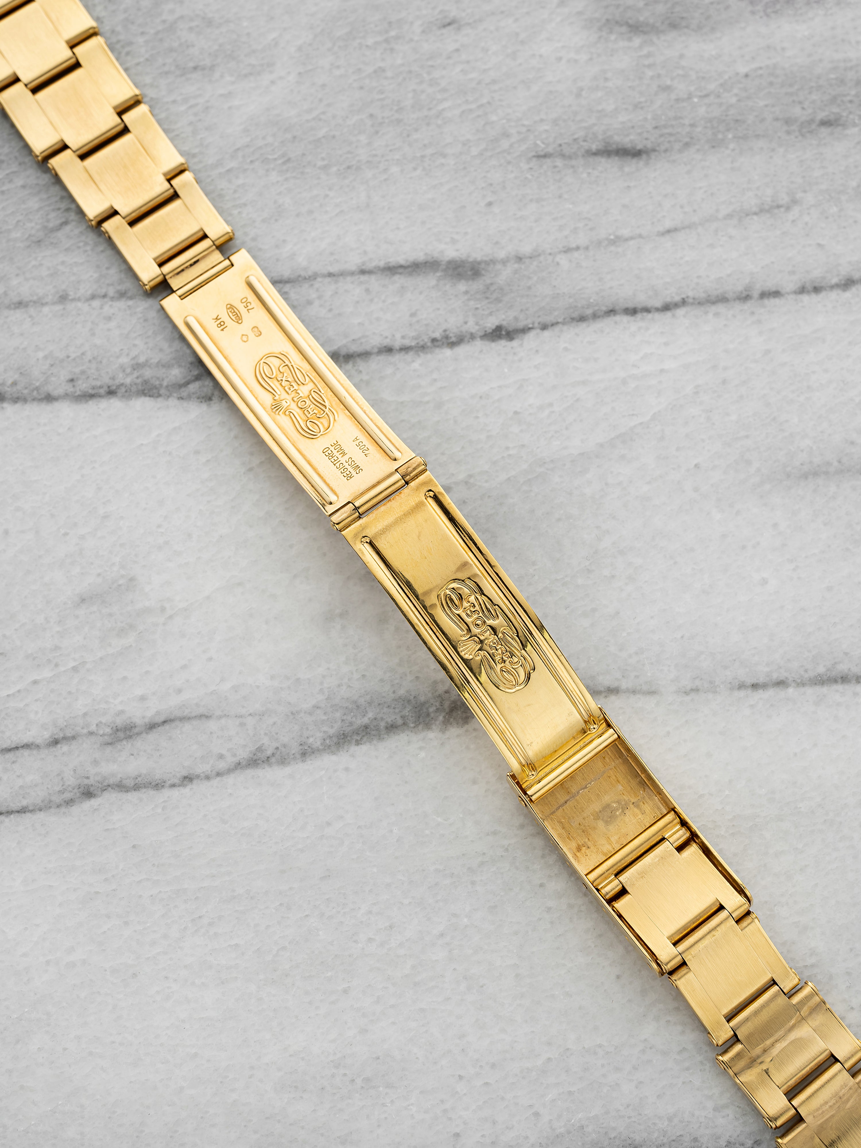 Rolex 18K Gold Watch Complete Strap/Bracelet