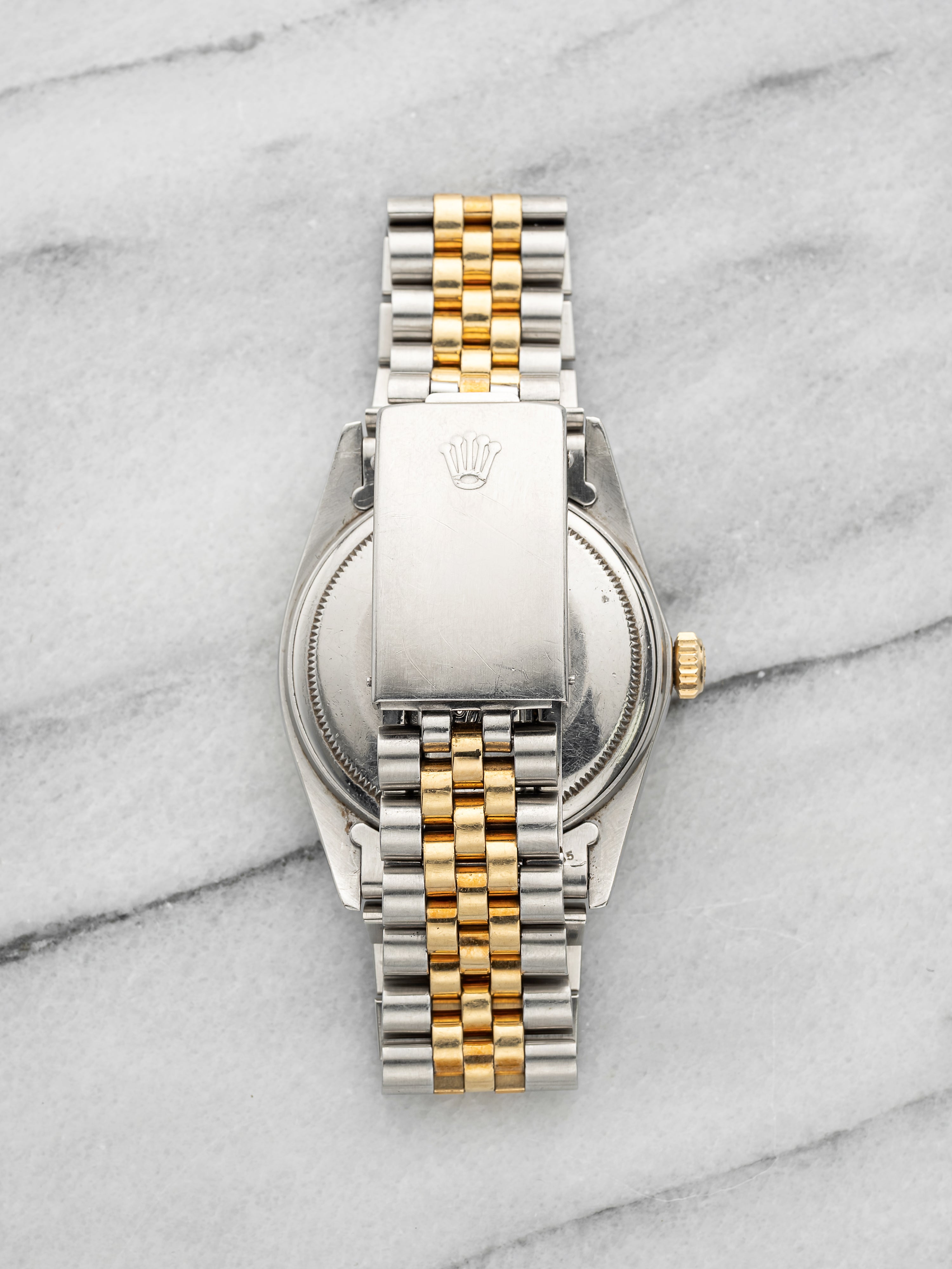Vintage 1981 Rolex Datejust 16013 Two-Tone Houndstooth Dial Auto 36mm