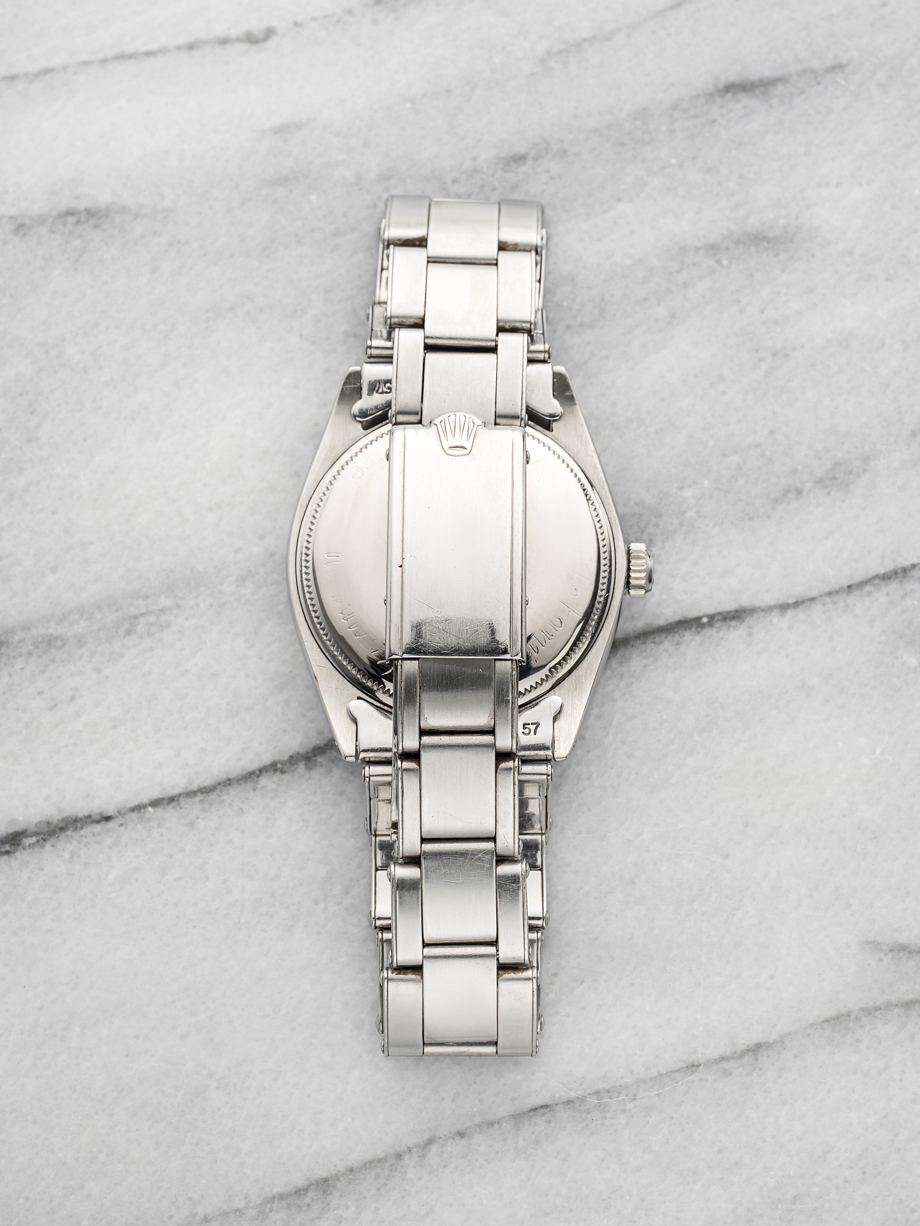 Vintage 1963 Rolex Oyster Perpetual 5552 Steel Silver Bullseye Dial Auto 34mm
