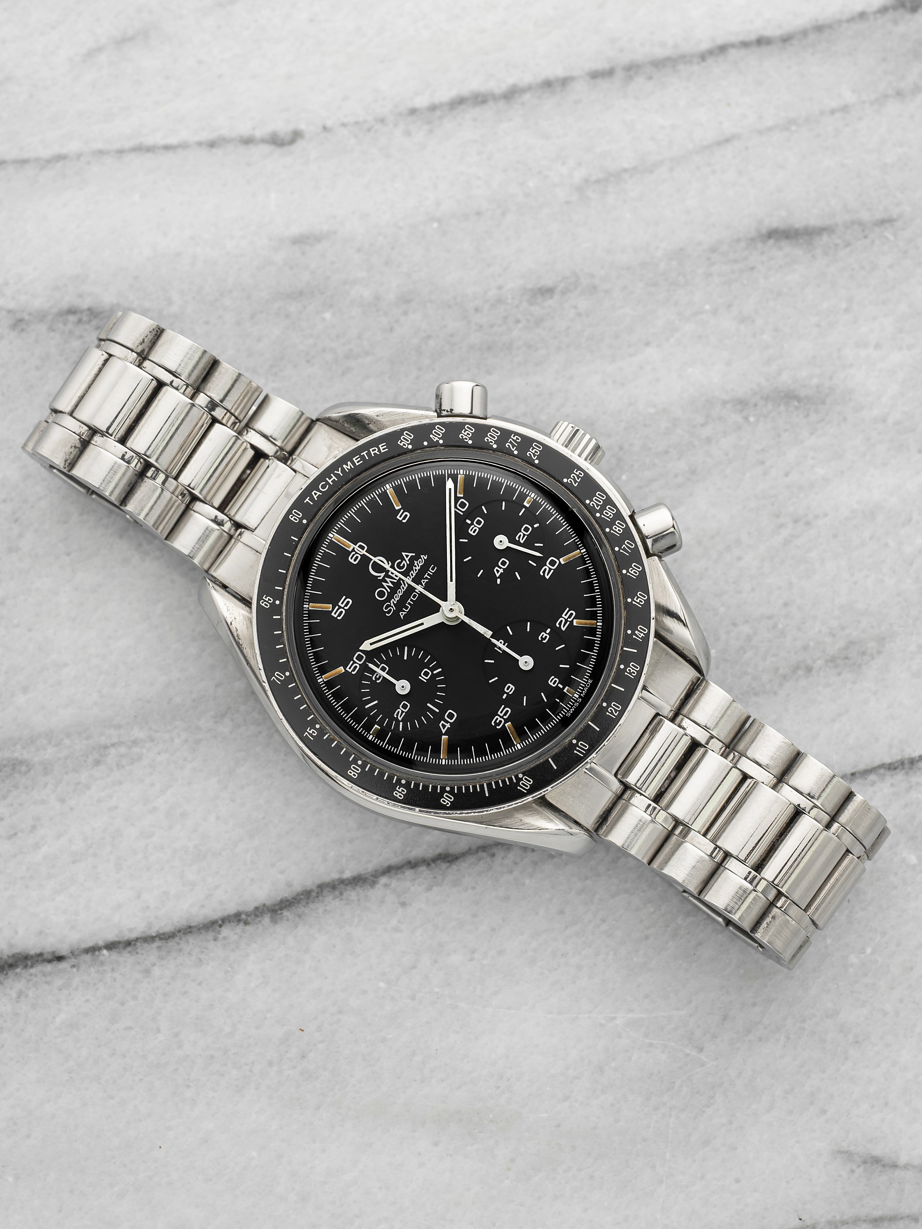 Vintage 1990s Omega Speedmaster Reduced 3510.50 Steel Black Dial Auto 39mm