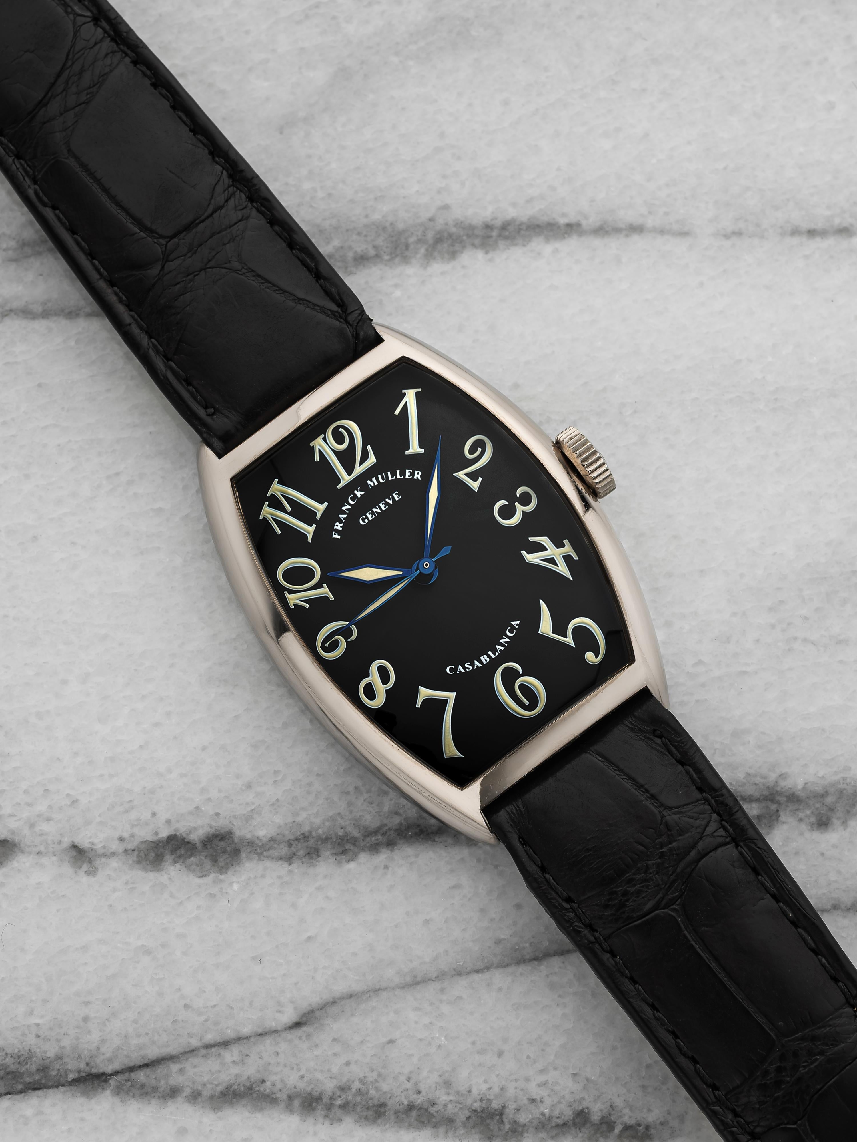 Franck Muller Casablanca - 18K White Gold Black Dial