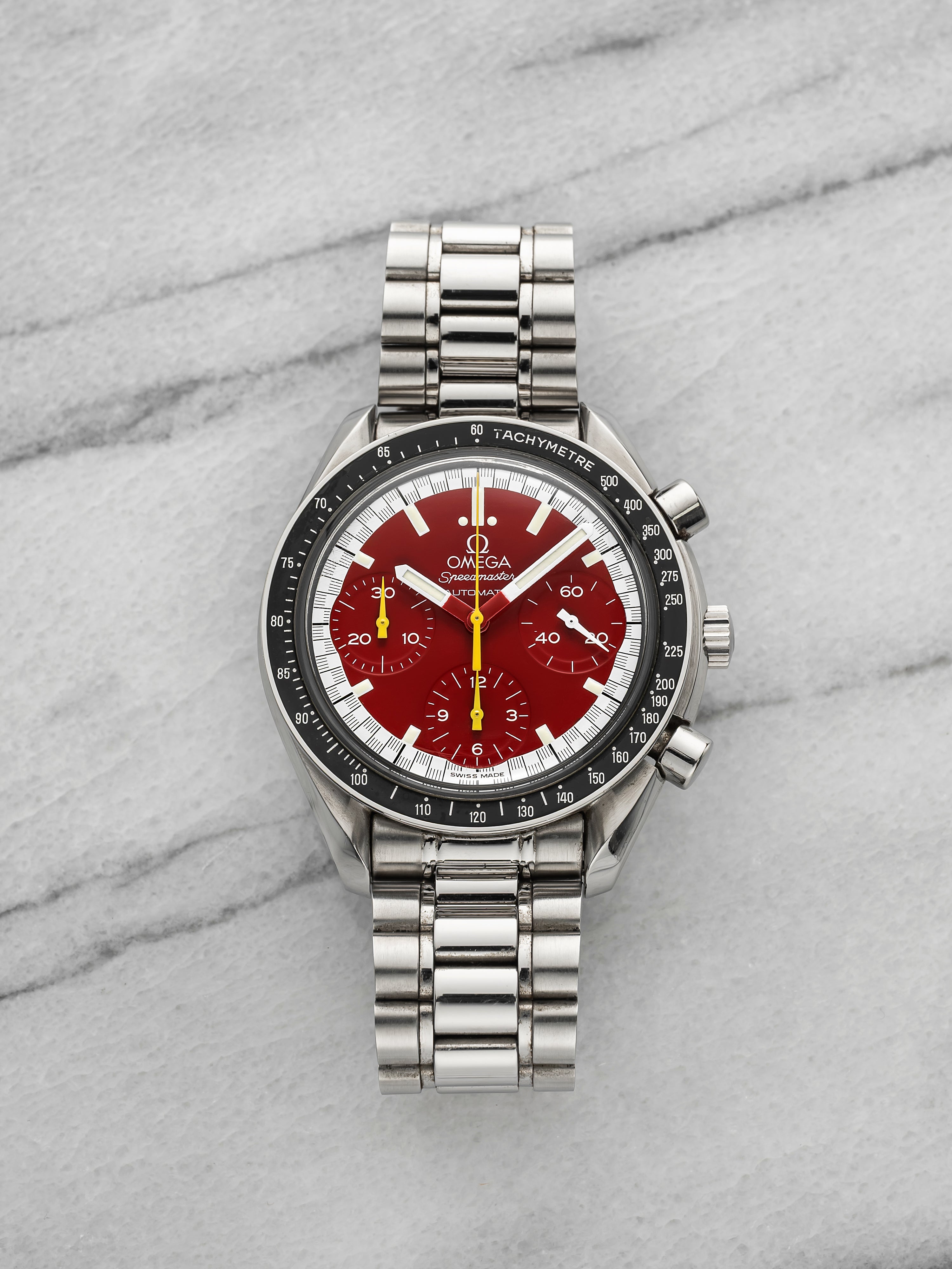 Omega Speedmaster Red 3510.61 - Stainless Steel Red Schumacher Dial