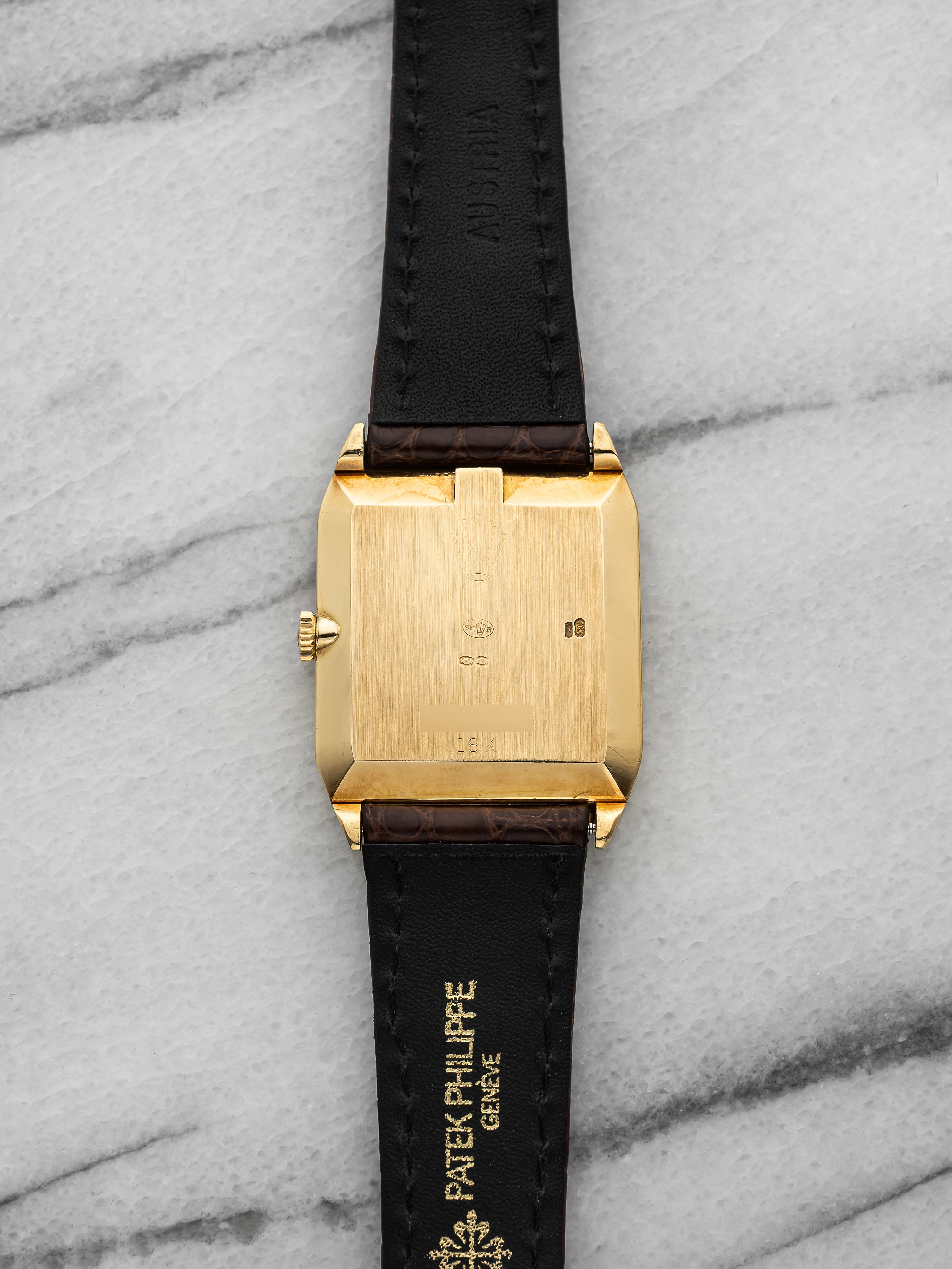 Vintage 1976 Rolex Cellini 4135 18K Yellow Gold Matte Blue Dial Manual 27mm