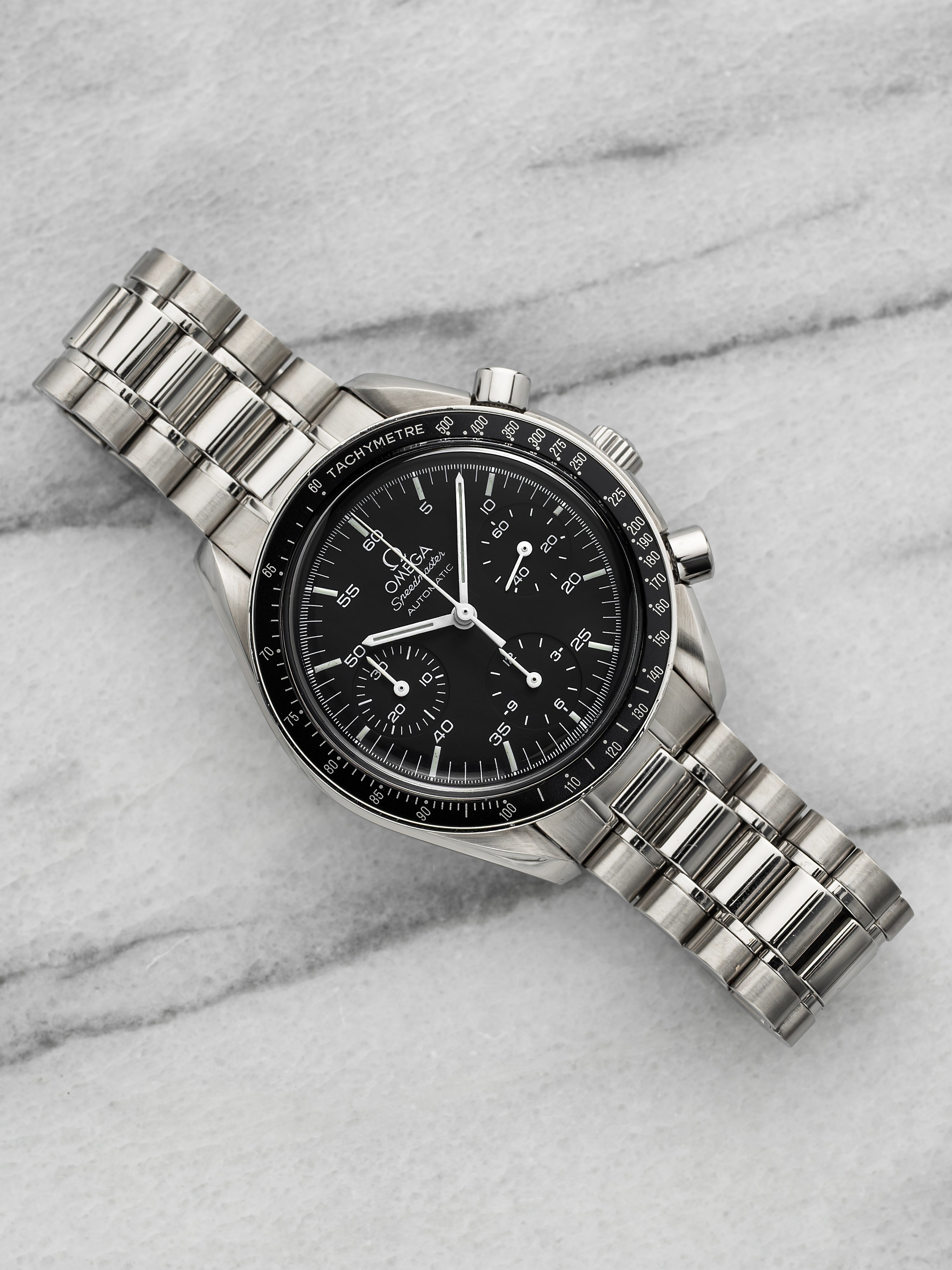 Vintage 1990s Omega Speedmaster Reduced 3510.5 Steel Black Dial Automatic 39mm
