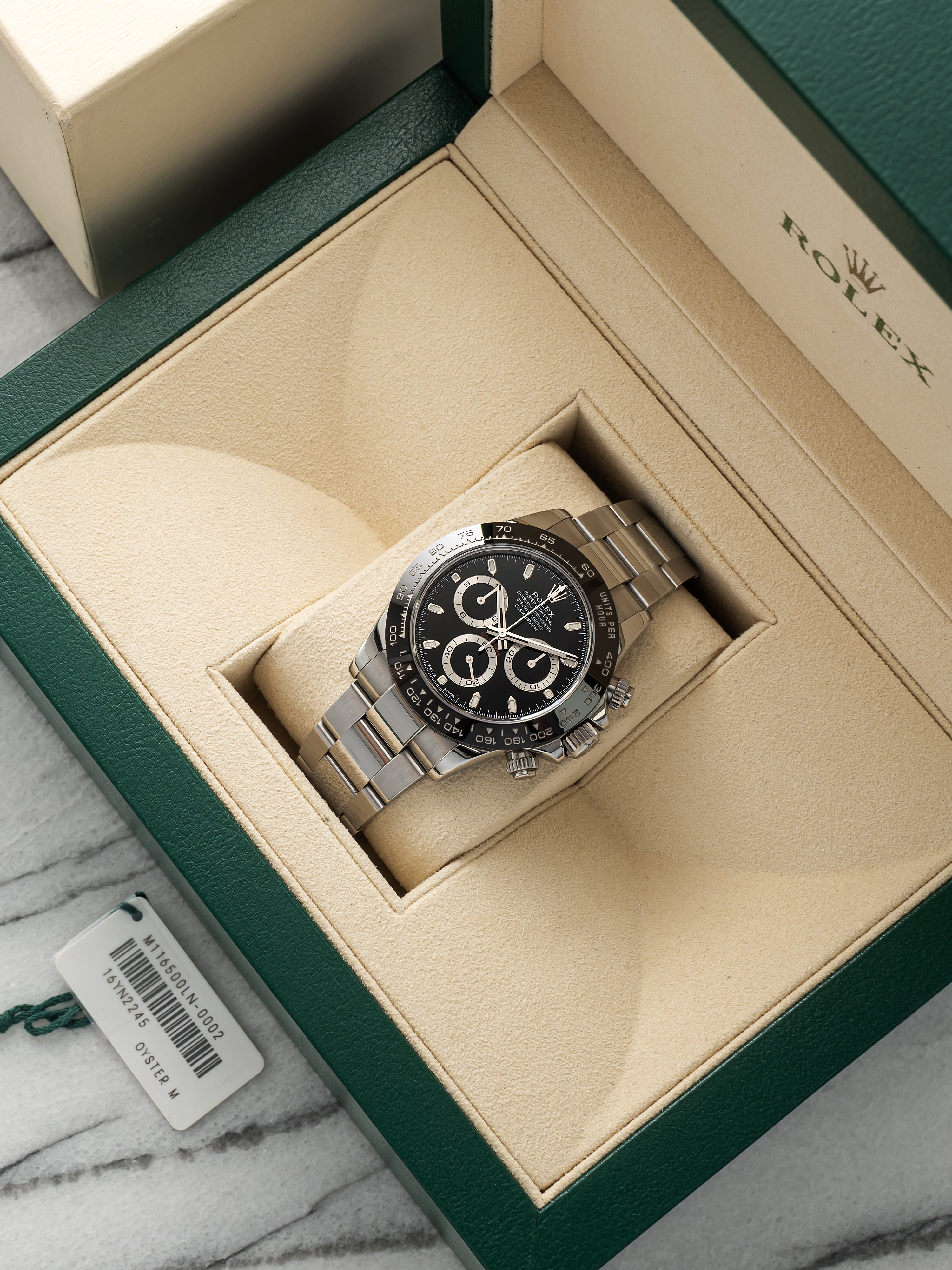 2021 Rolex Daytona 116500LN Stainless Steel Black Dial Automatic 40mm