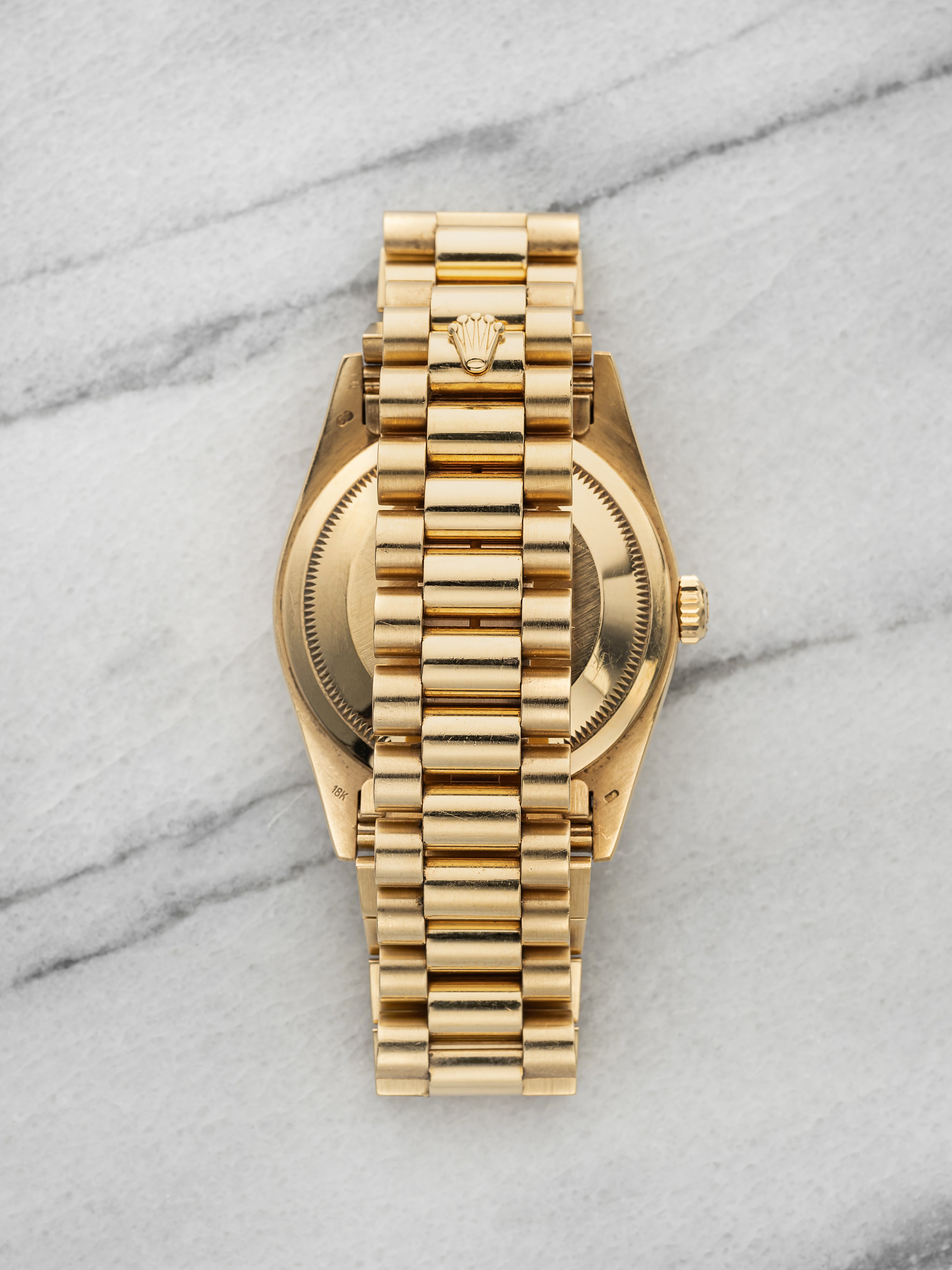 Vintage 1991 Rolex Day-Date 18238 18K YG Tropical Mocha Dial Auto 36mm