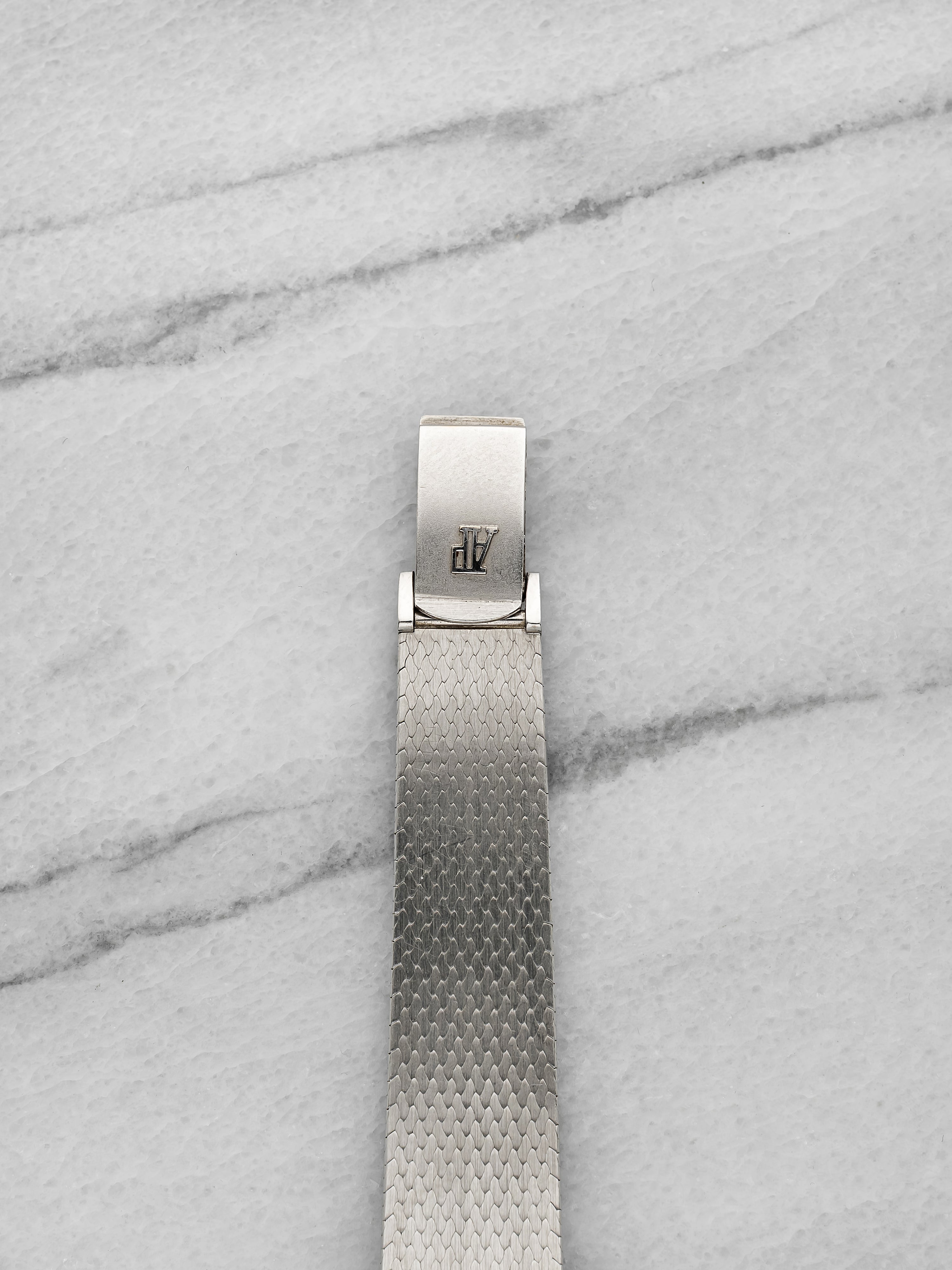 Vintage 1970s Audemars Piguet Cocktail 18K WG Diamond Blue Dial Manual 29 mm