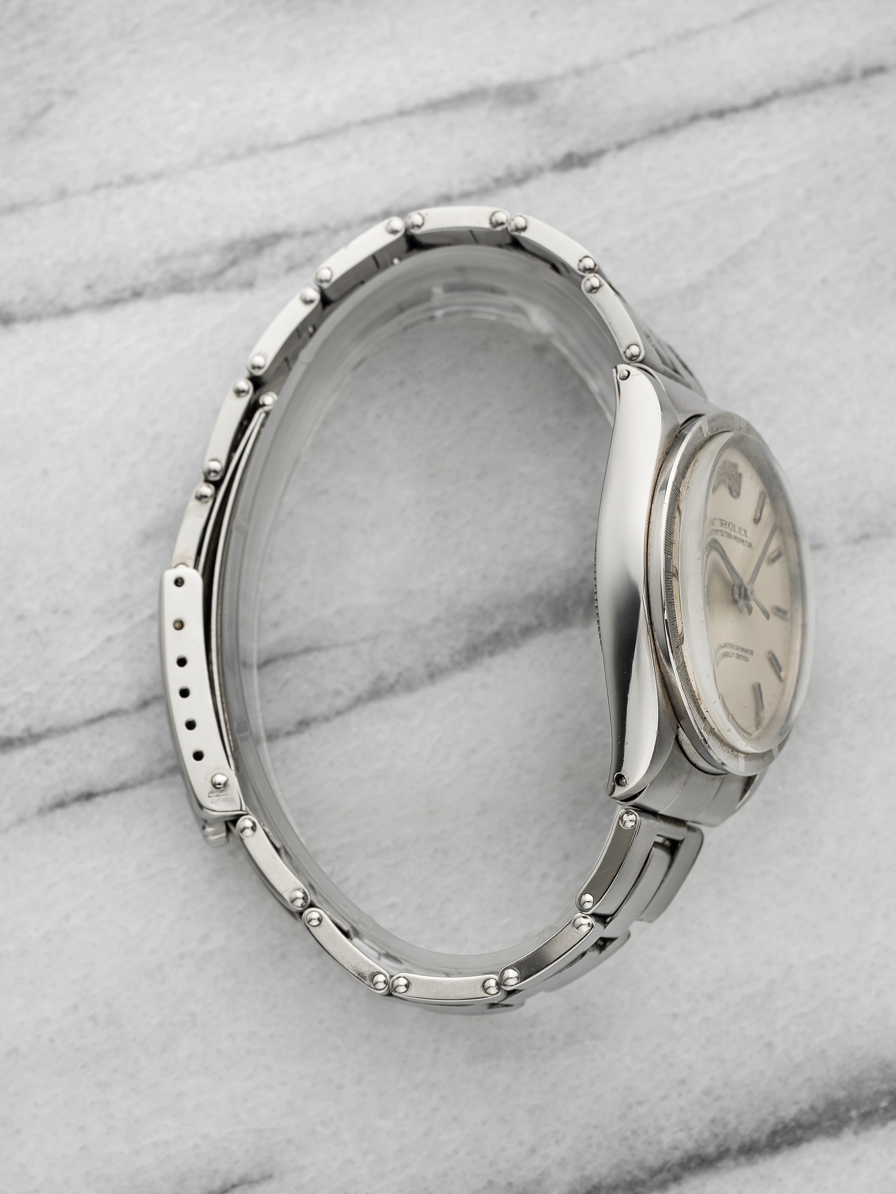 Vintage 1970 Rolex Oyster Perpetual 1007 Stainless Steel Silver Dial Auto 34mm