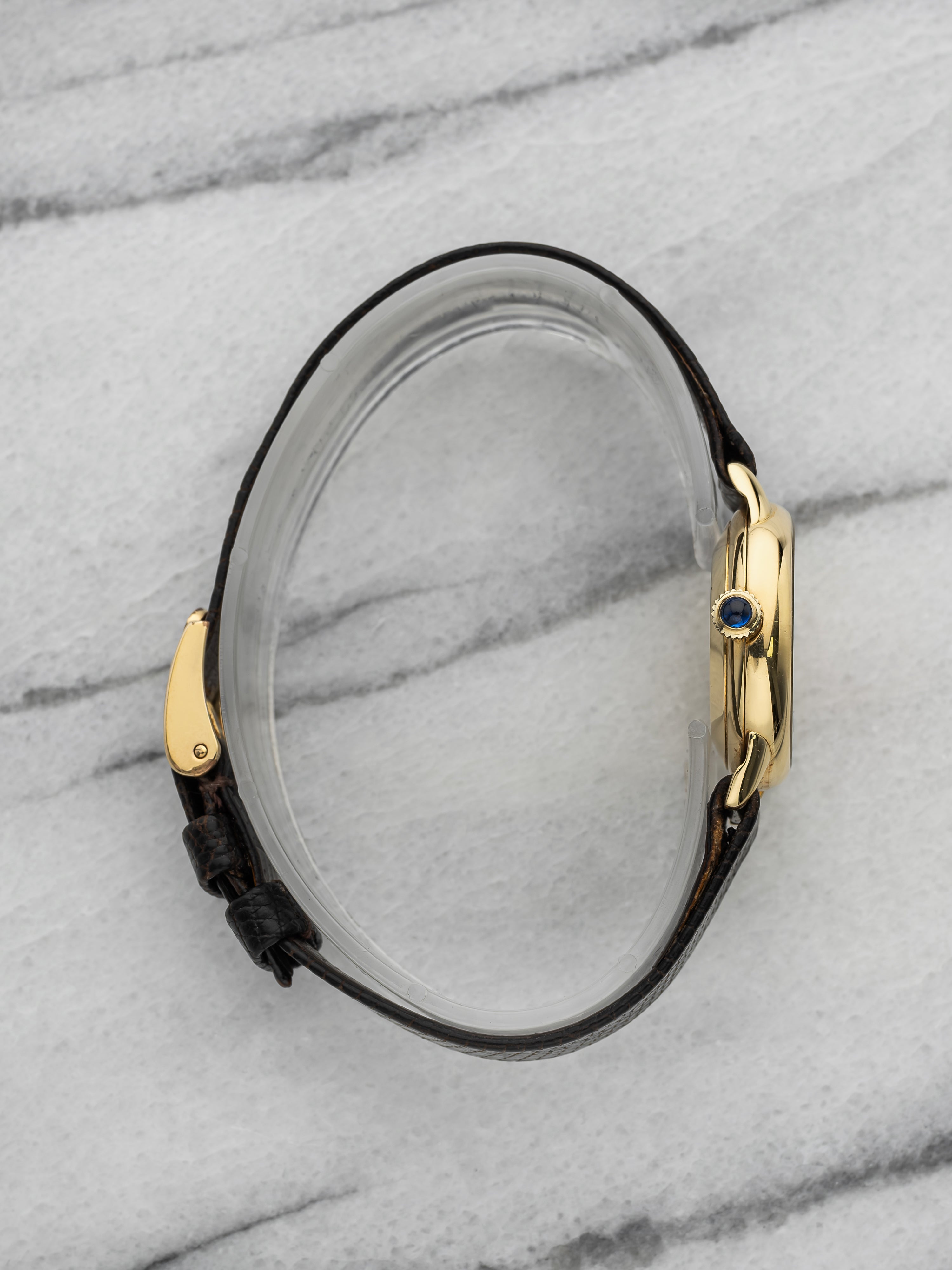 Vintage 1980s Concord Dress 508920 18K Yellow Gold Coral Dial Manual 23 mm