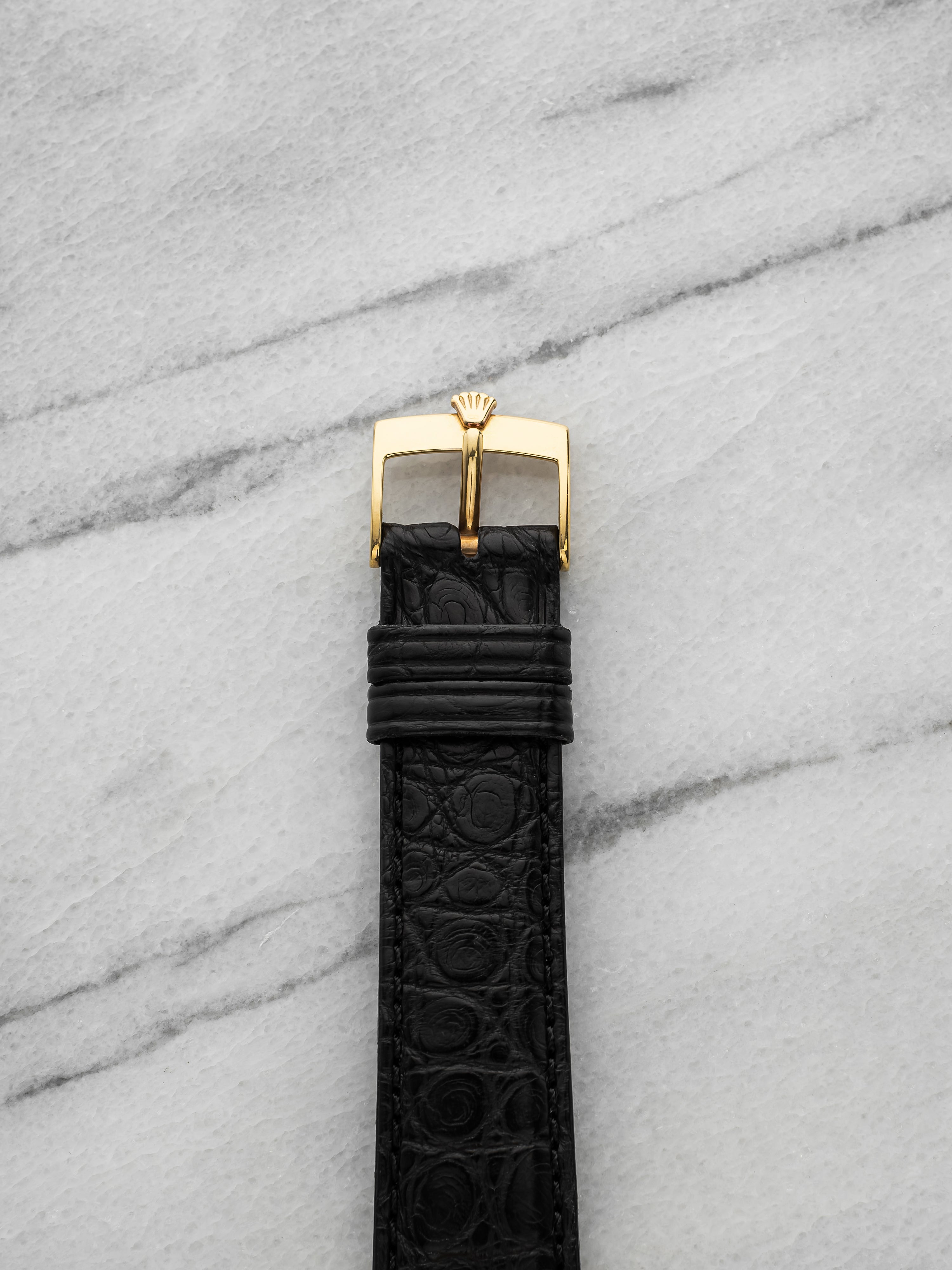 Vintage 1976 Rolex Cellini 5116 18K YG Champagne Bullseye Dial Manual 32mm