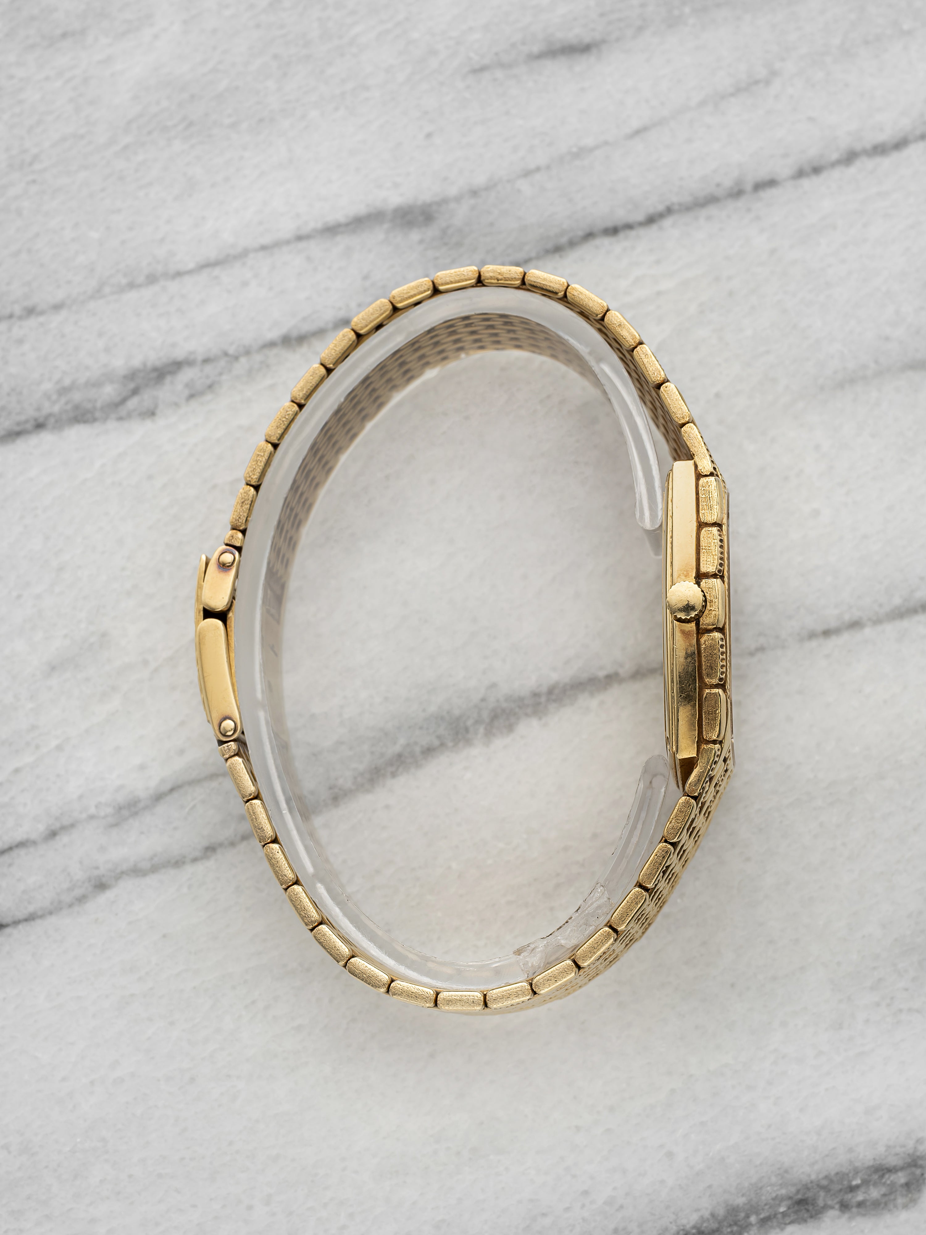Vintage 1980s Audemars Piguet Cobra 18K YG Champagne Diamond Dial Manual 27mm